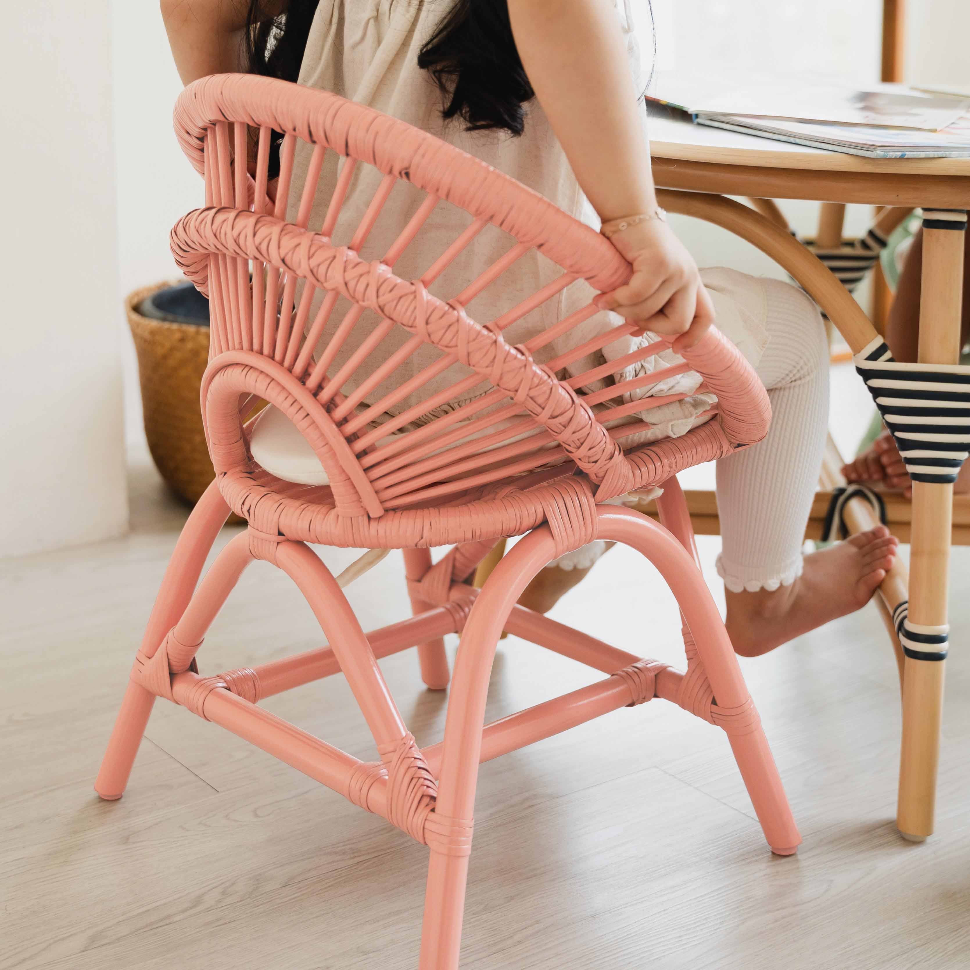 Momiji Maya Kids Chair - Peach Pink - Image 3