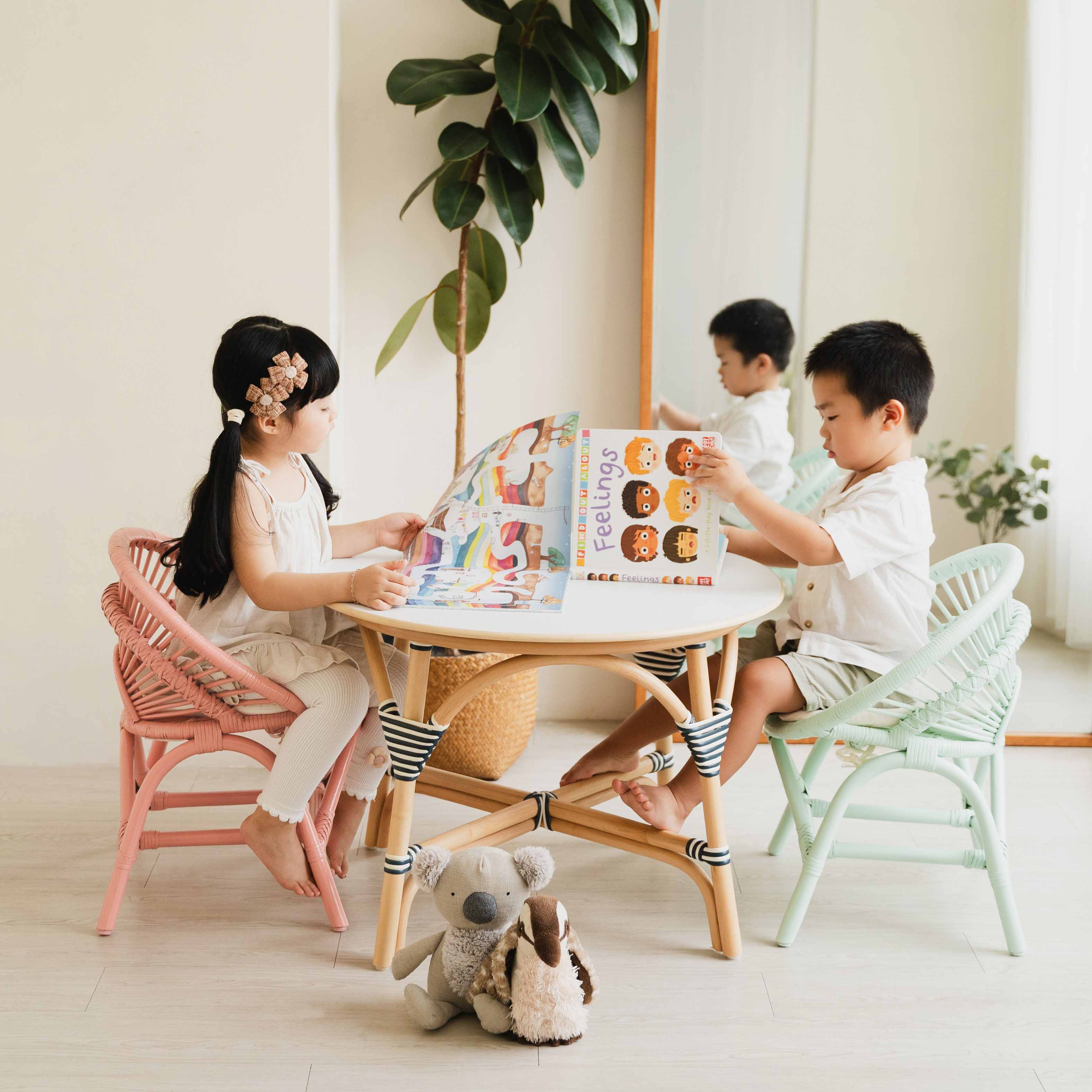 Momiji Maya Kids Chair - Peach Pink - Image 4