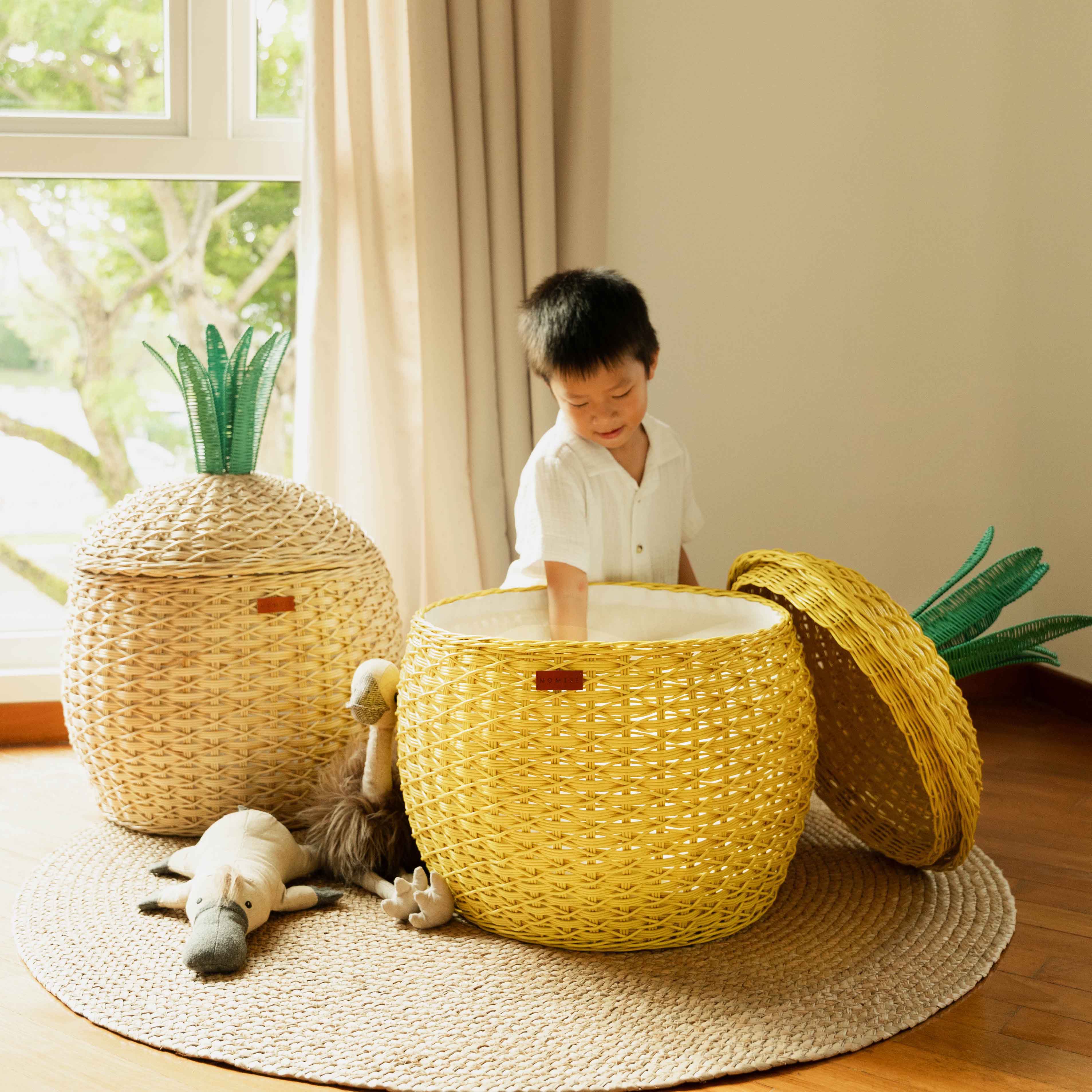 Momiji Pineapple Storage Basket Large - Natural - Image 6