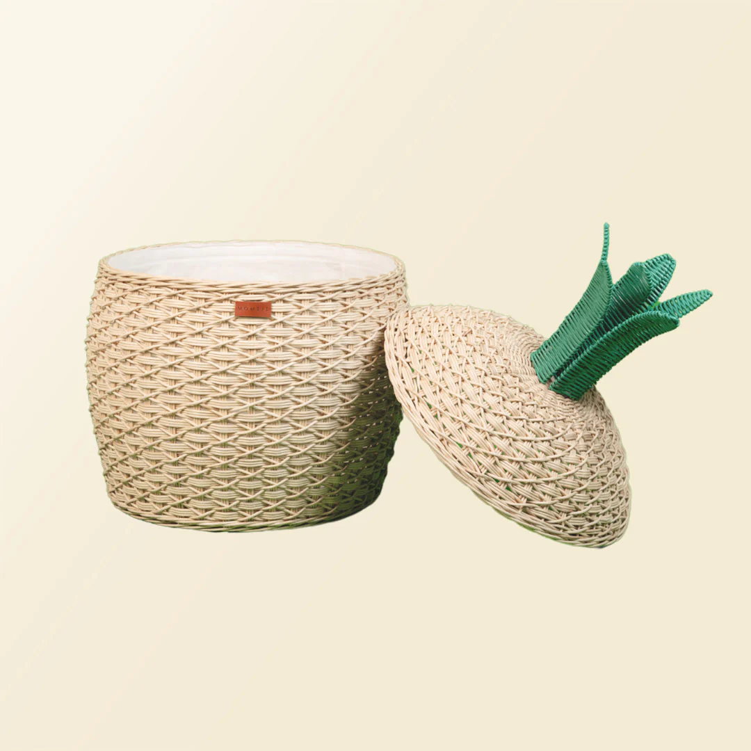 Momiji Pineapple Storage Basket Large - Natural - Image 9