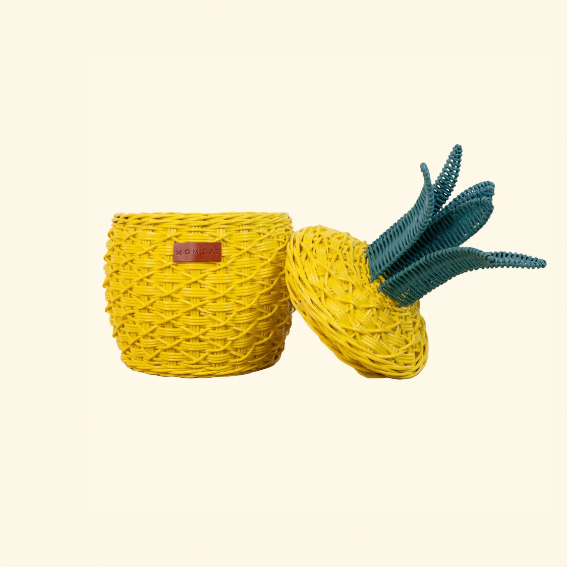 Momiji Pineapple Storage Basket Small - Yellow - Image 8