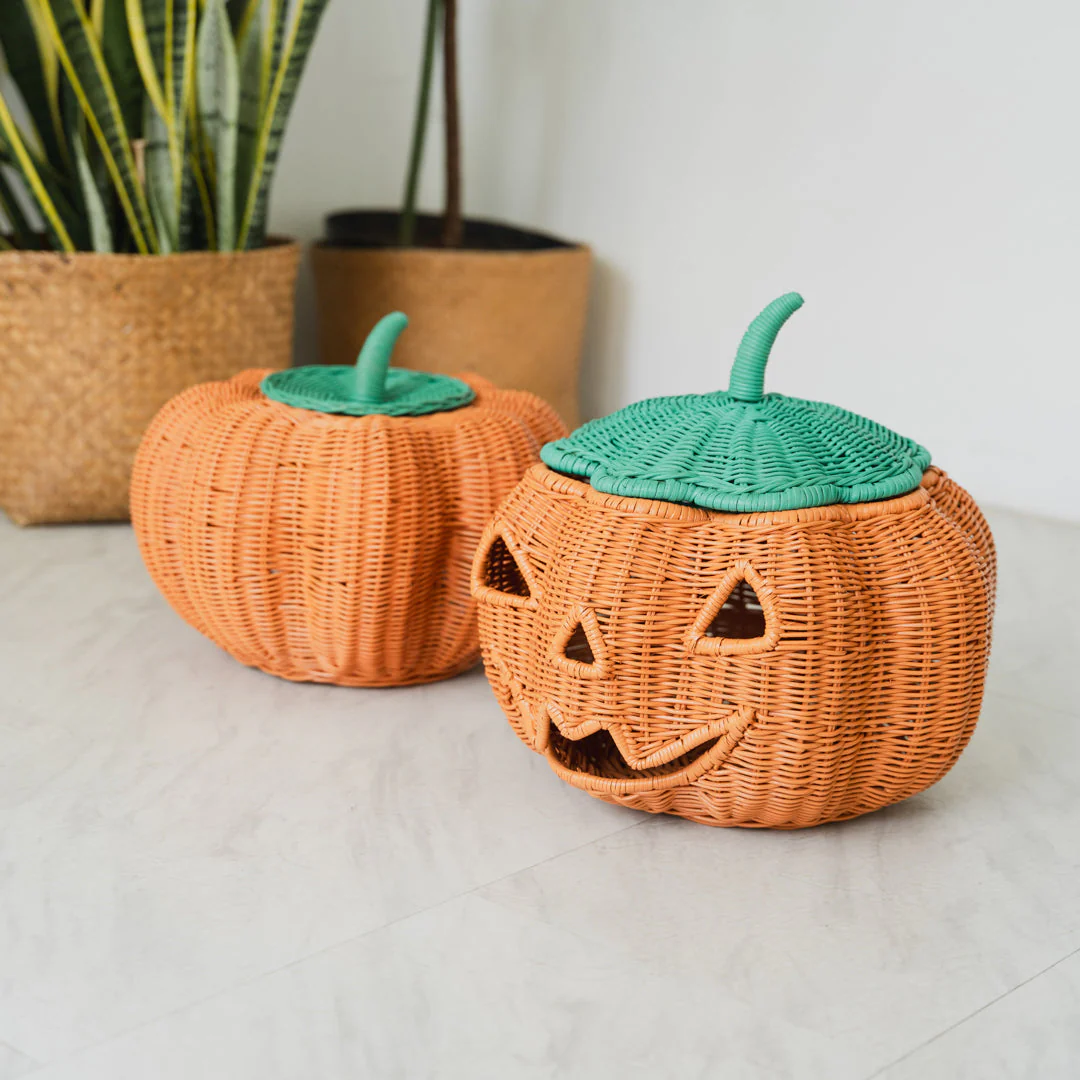 Momiji Pumpkin Face Basket - Image 4