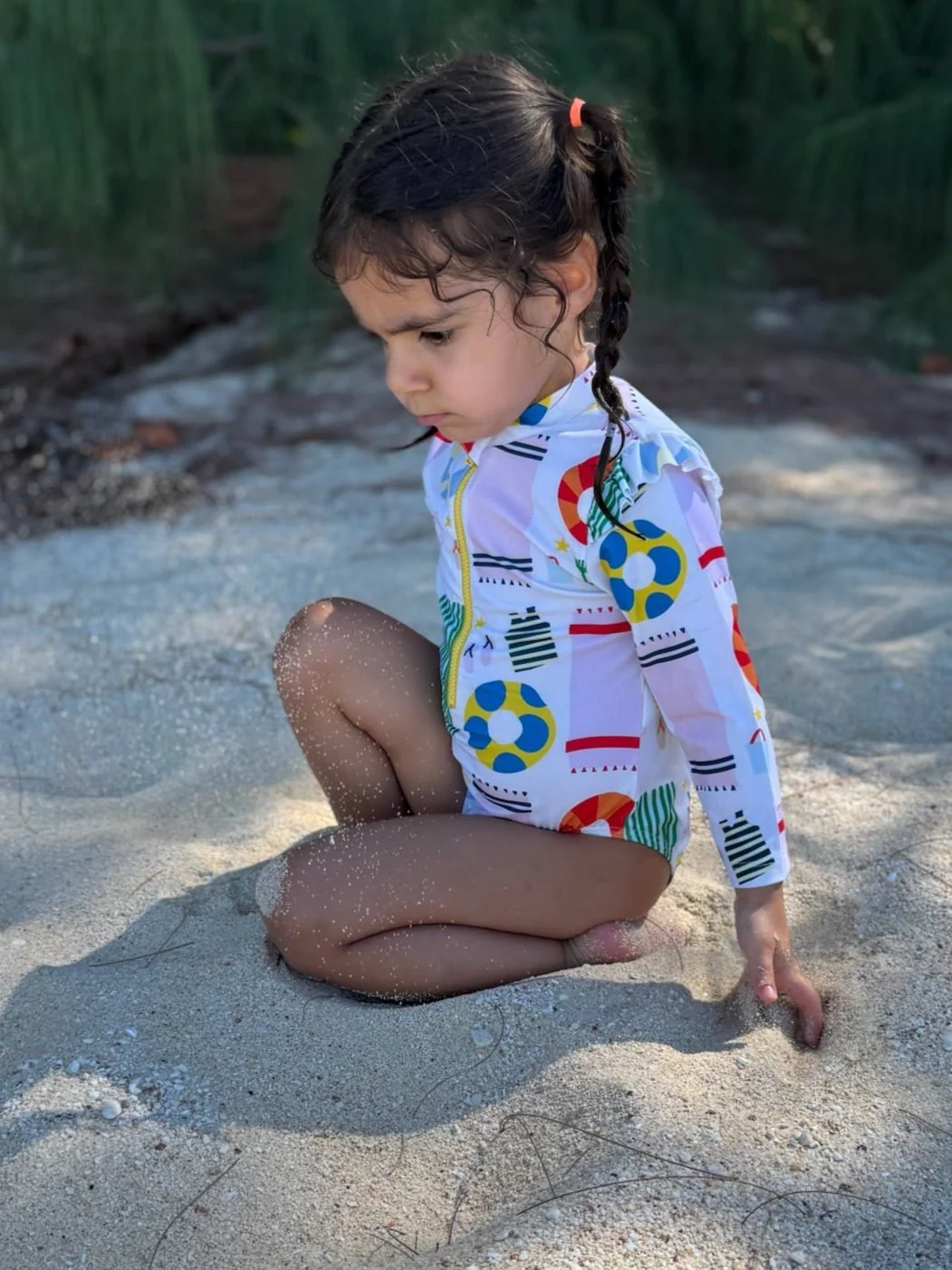 Mon Coeur Beach Baby Zipped Rashguard Onepiece - Image 2