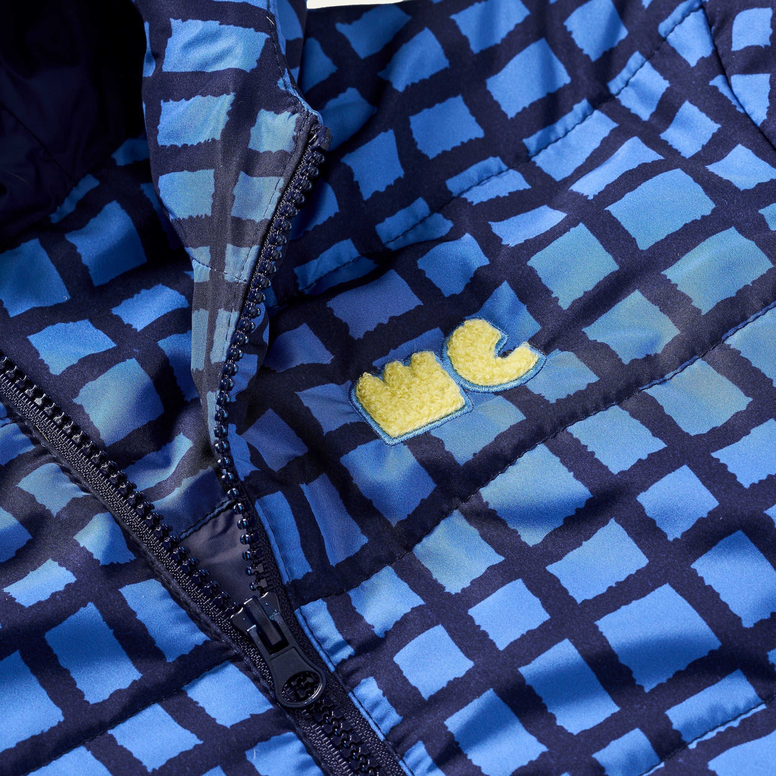 Mon Coeur Blue Grid  Puffer - Image 3