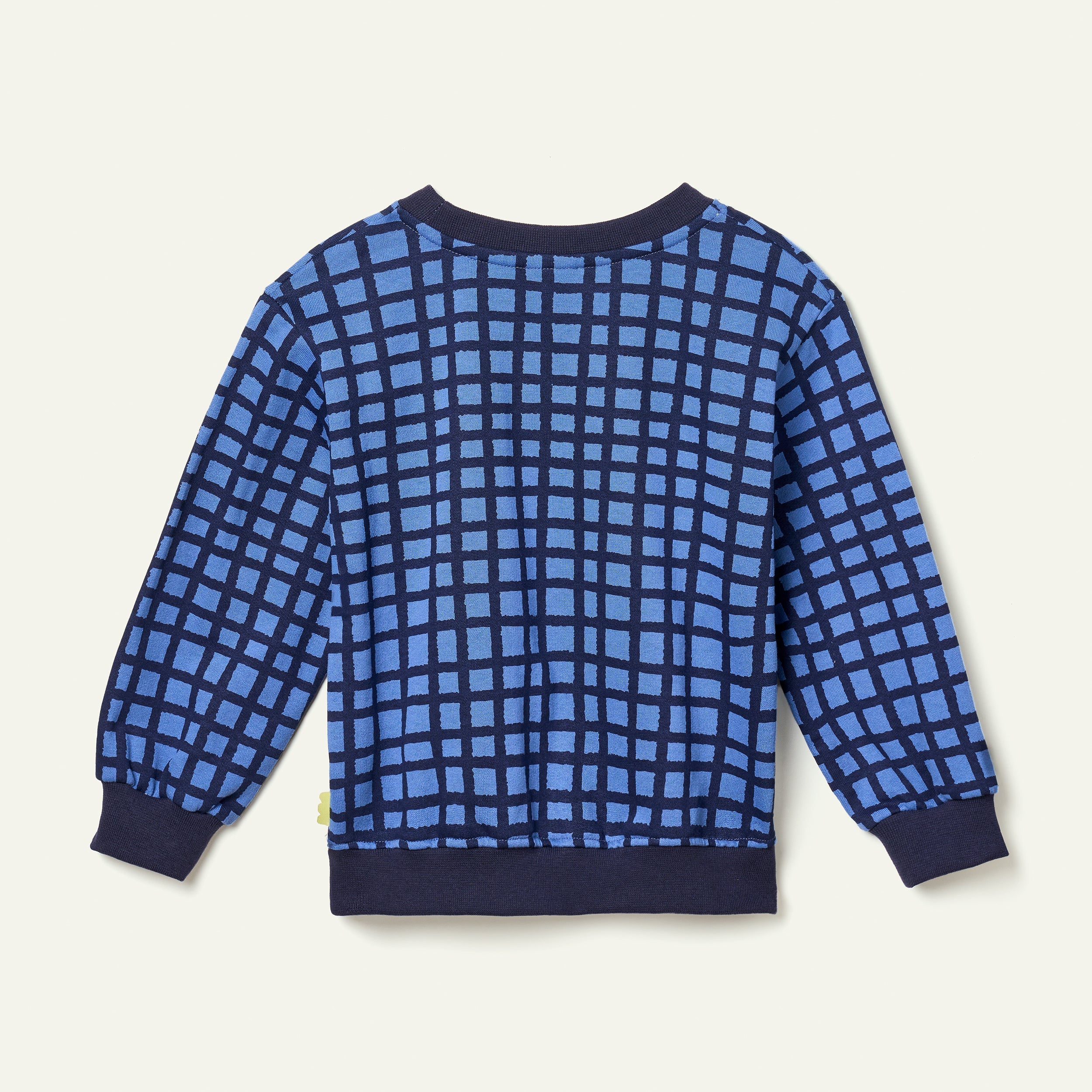 Mon Coeur Blue Grid Sweatshirt - Image 3