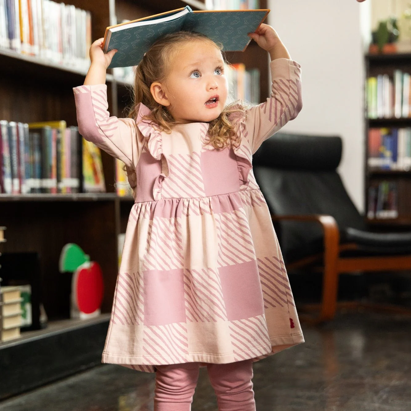 Mon Coeur Buffalo Check RuffleDress - Image 2