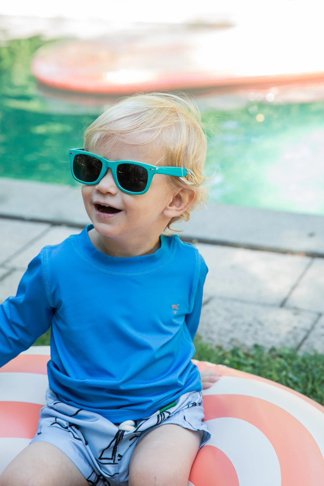 Mon Coeur French Blue Baby Rashguard - Image 2