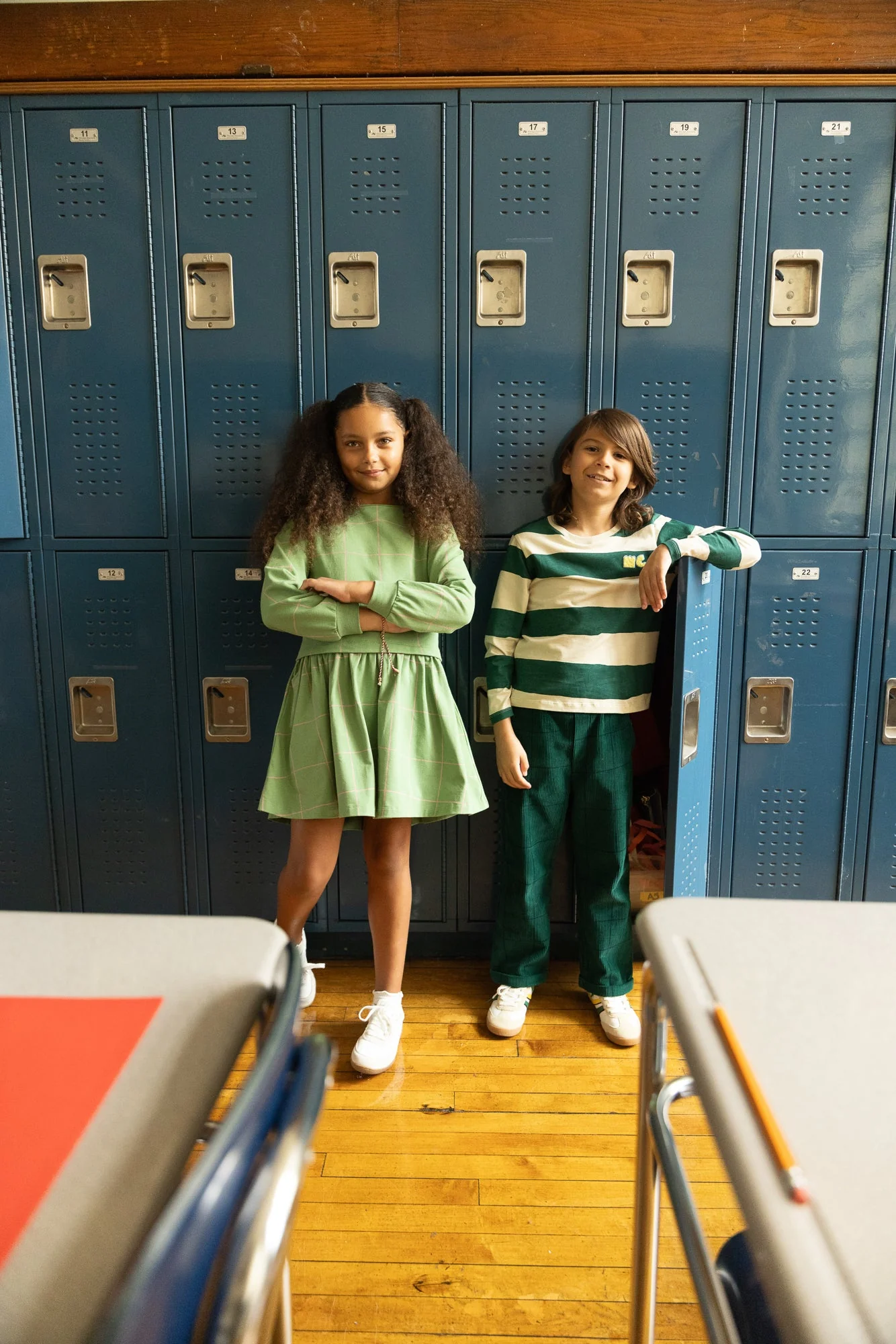 Mon Coeur Green Rugby Stripe T-Shirt - Image 2