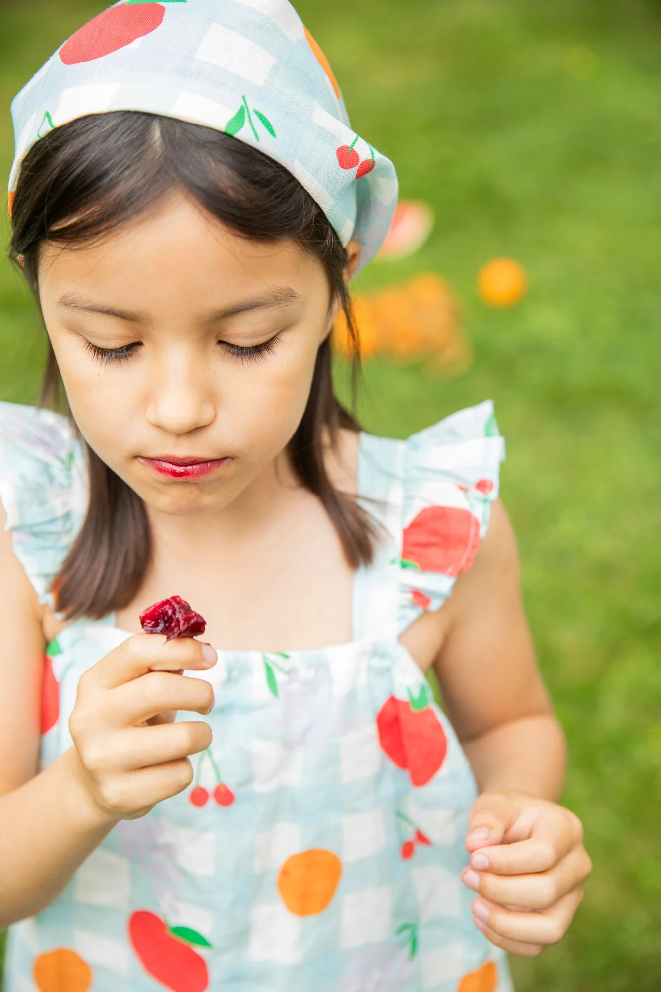 Mon Coeur Linen Picnic Kid Ruffle Dress - Image 2