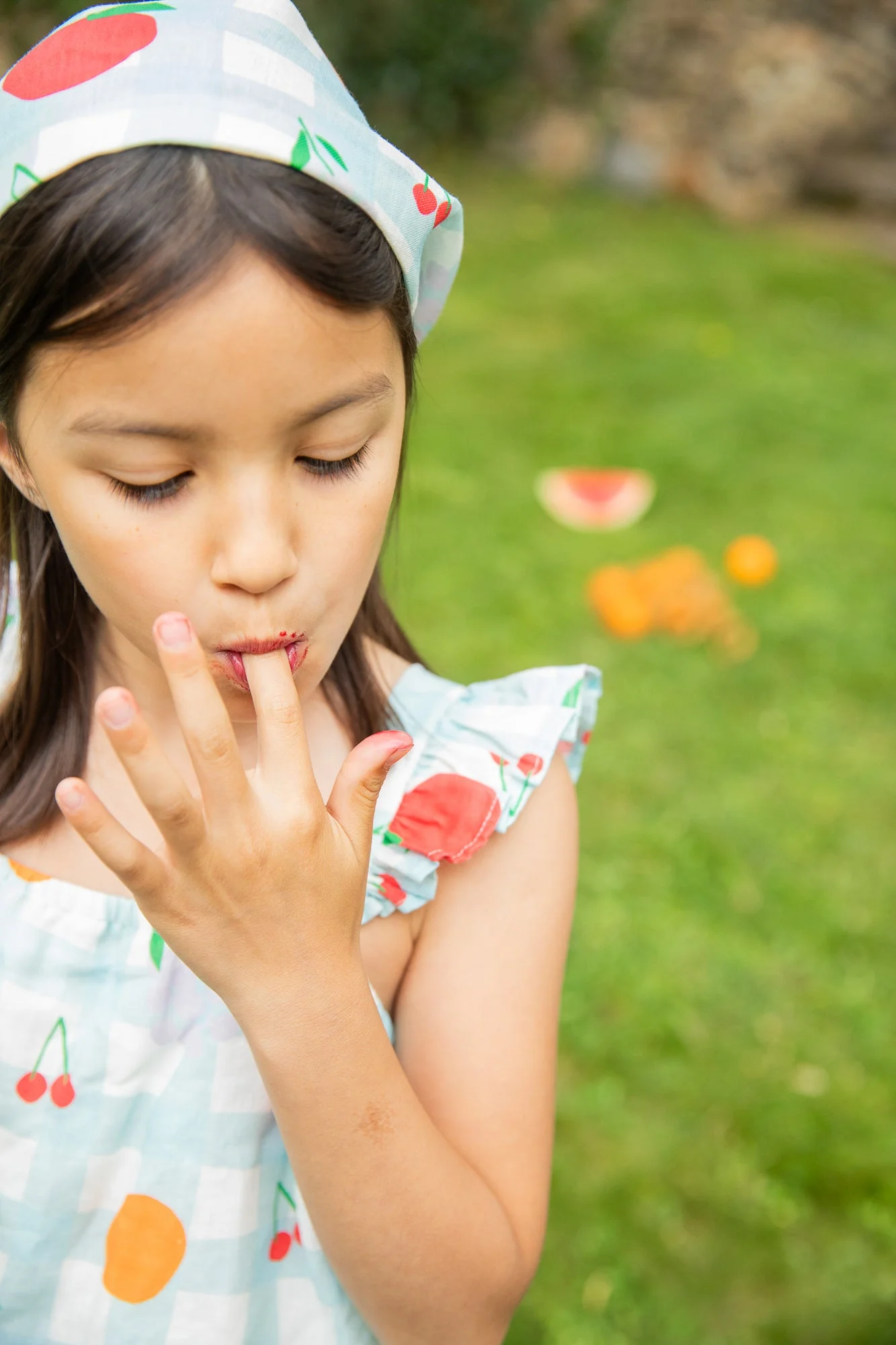 Mon Coeur Linen Picnic Kid Ruffle Dress - Image 3