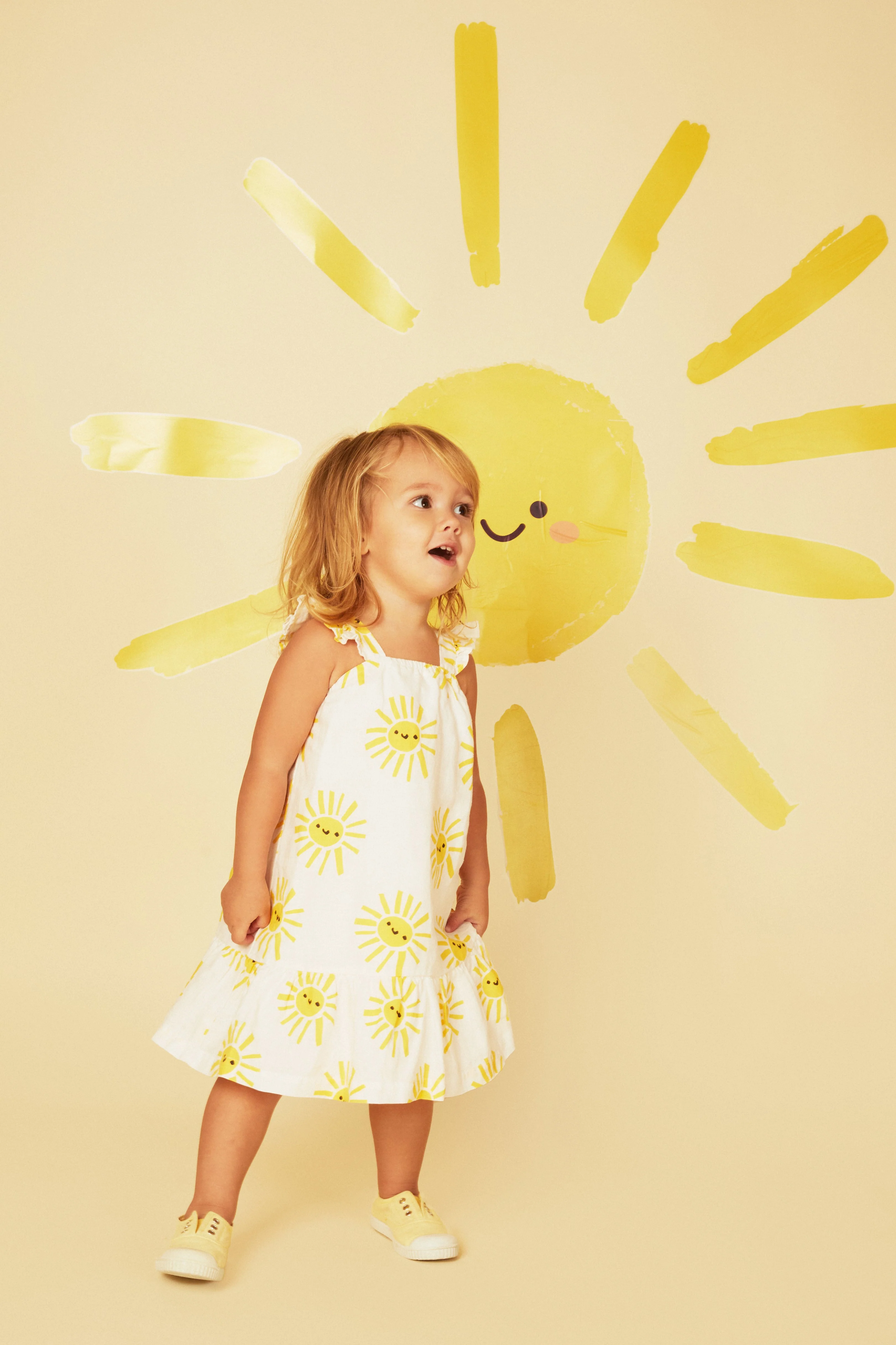 Mon Coeur Linen Sun Baby Ruffle Dress - Image 2