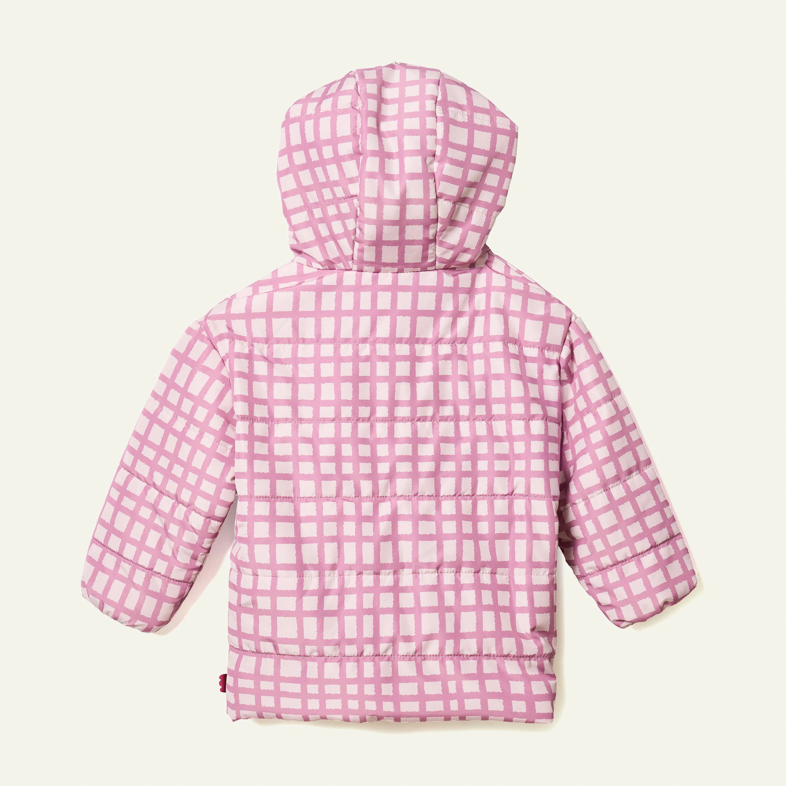 Mon Coeur Pink Grid Puffer - Image 5