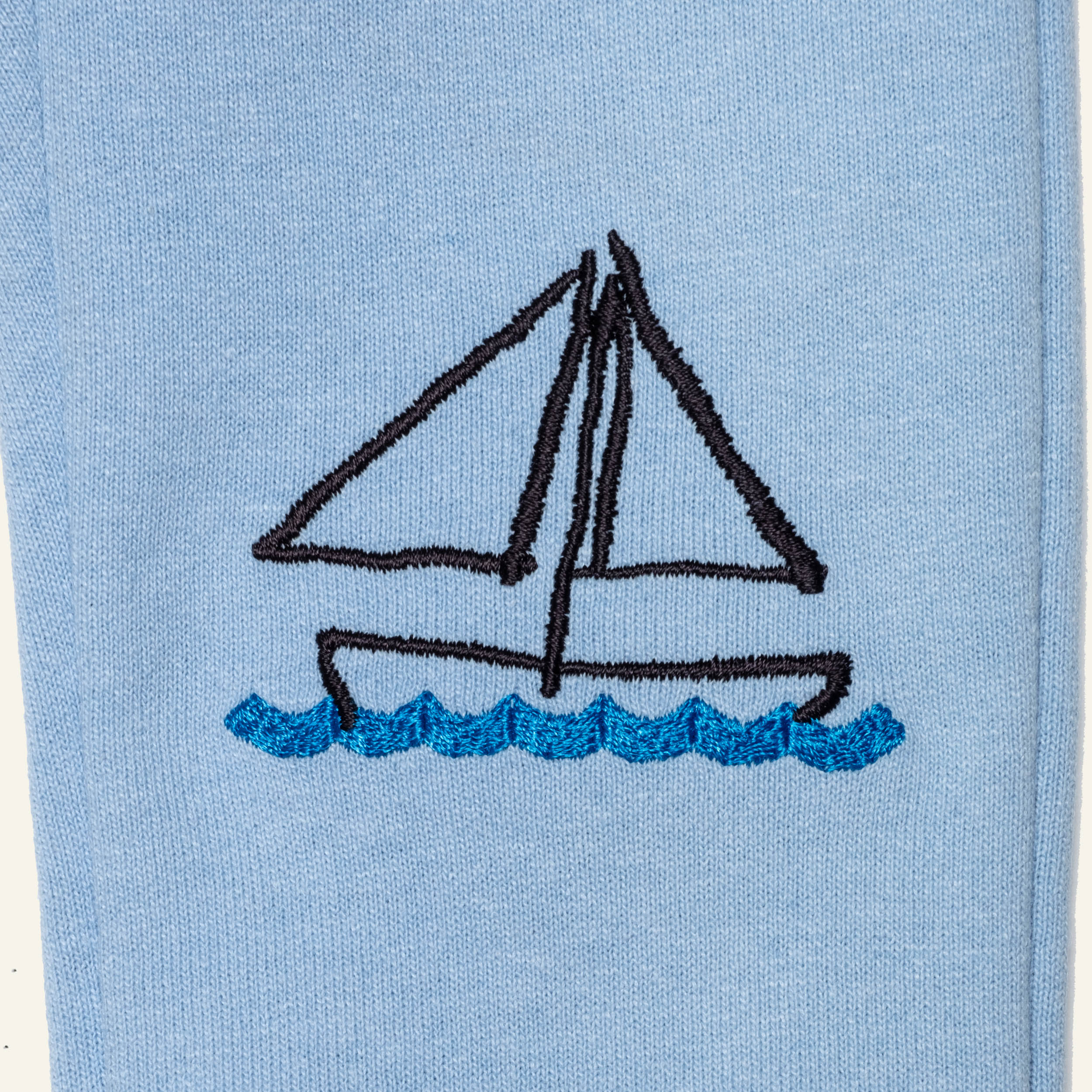 Mon Coeur Recycled Cotton Sailboat Baby Joggers - Image 3