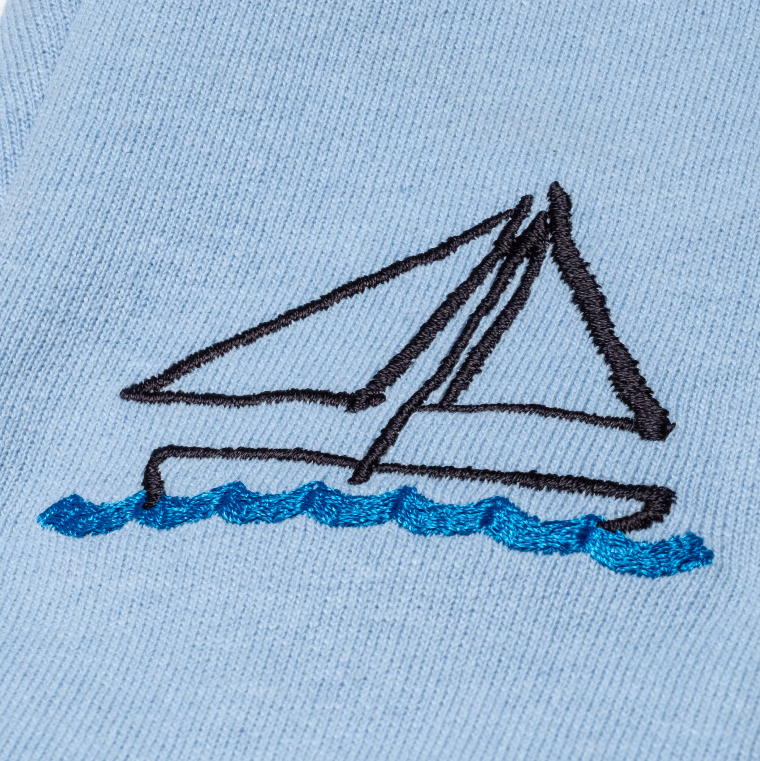 Mon Coeur Recycled Cotton Sailboat Baby Joggers - Image 4