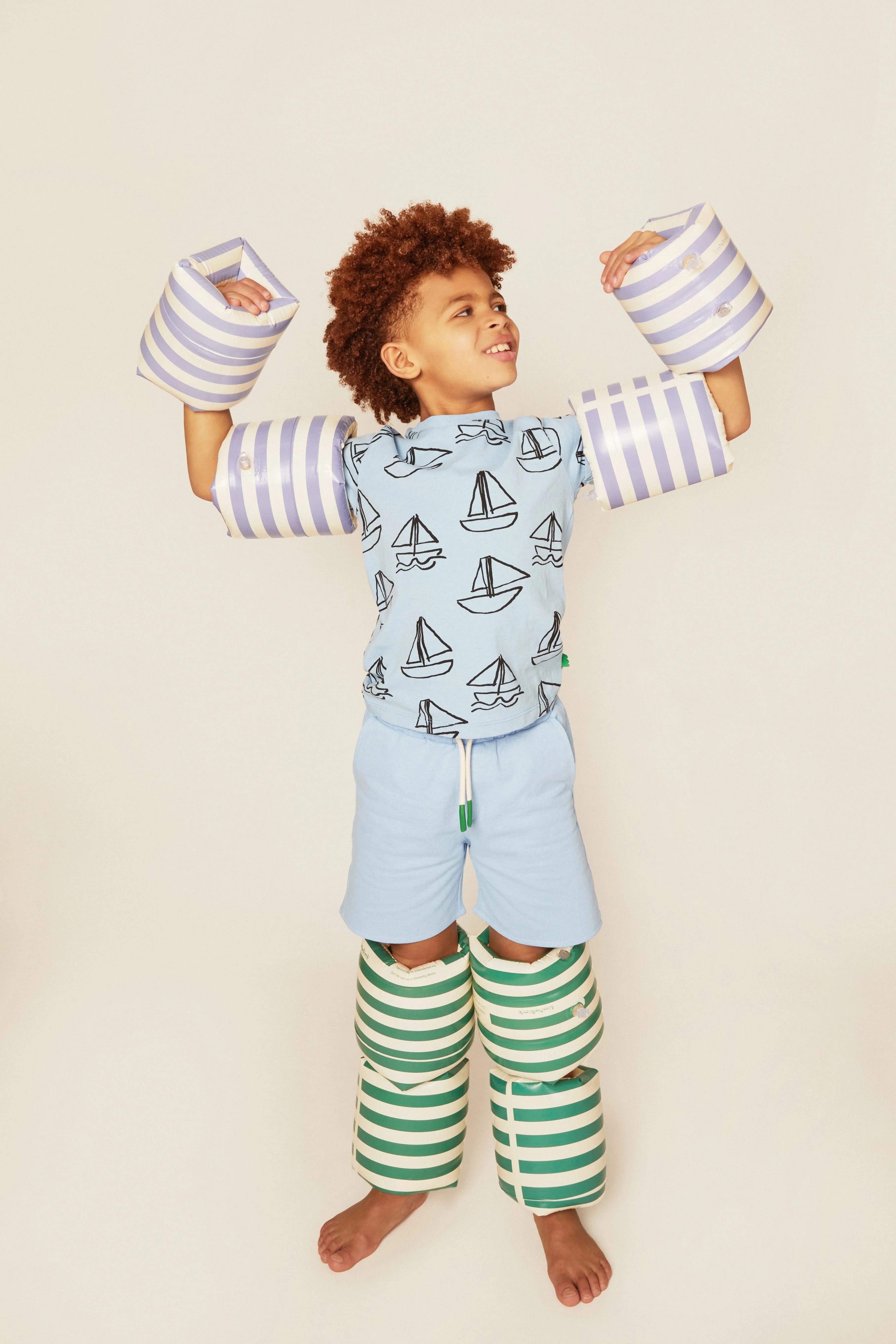 Mon Coeur Recycled Cotton Sailboat Kid T-Shirt - Image 2