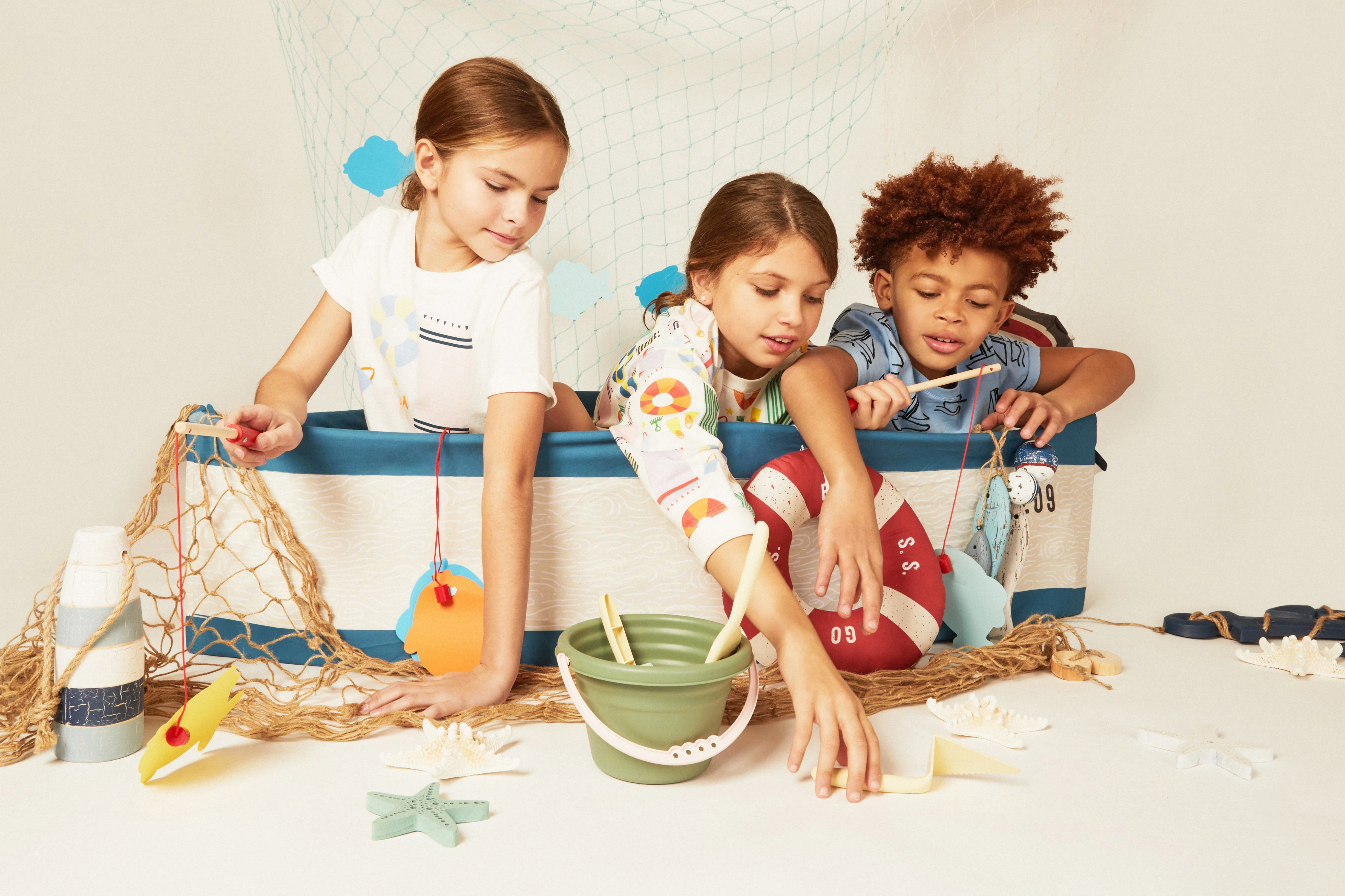 Mon Coeur Recycled Cotton Sailboat Kid T-Shirt - Image 3
