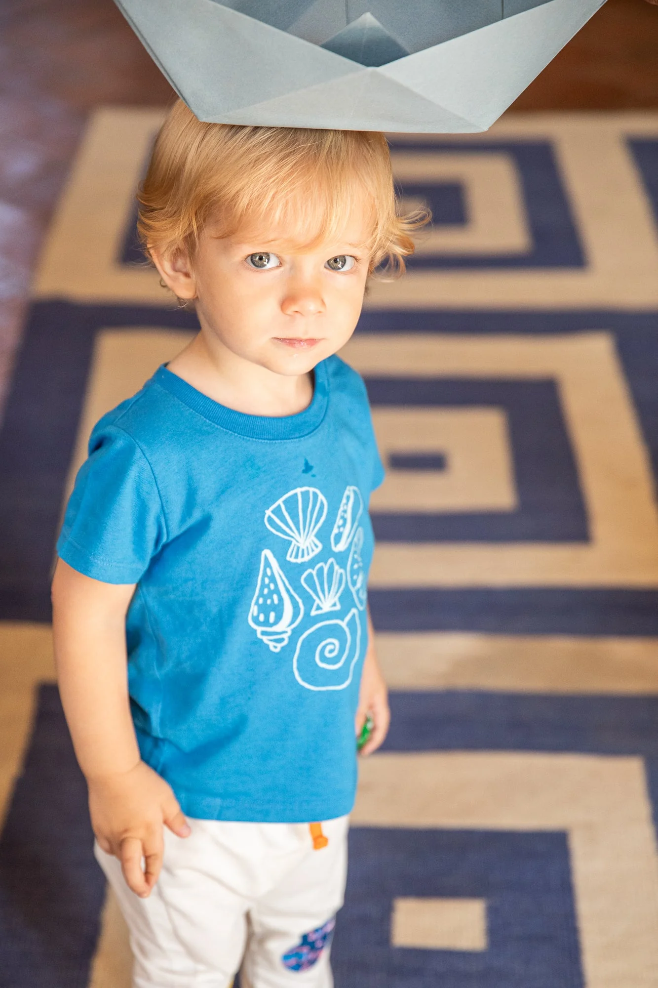 Mon Coeur Recycled Cotton Seashell Baby Joggers - Image 5
