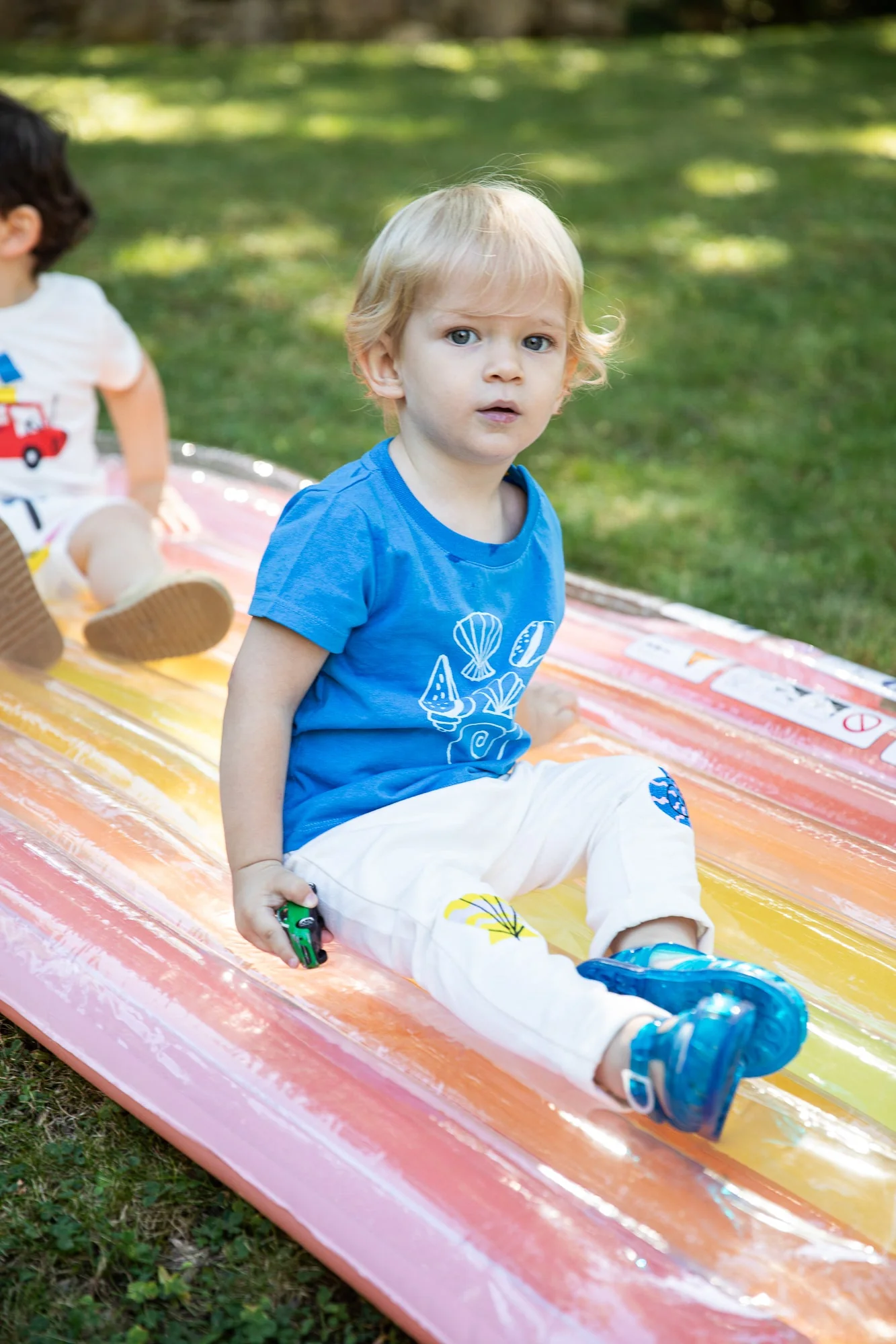 Mon Coeur Recycled Cotton Seashell Baby Joggers - Image 6