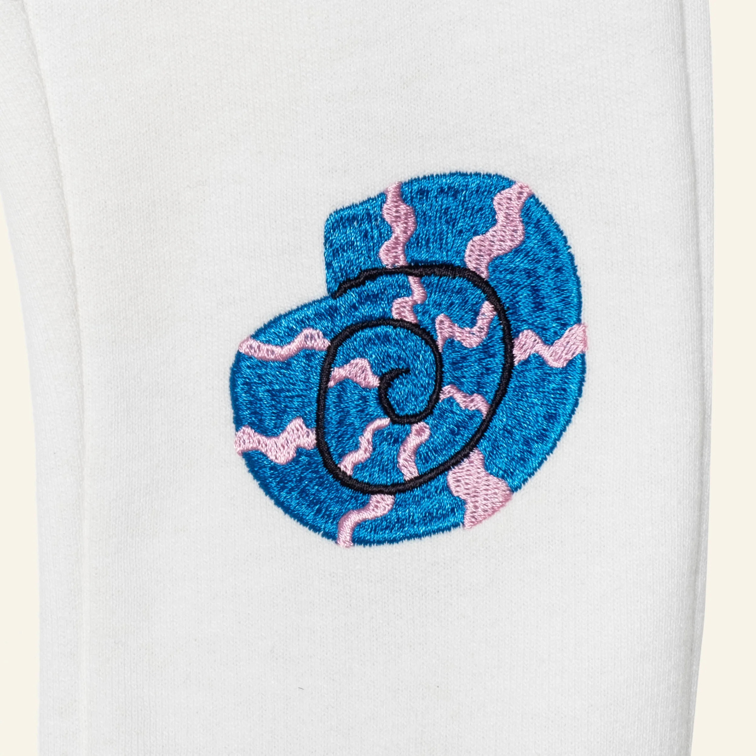 Mon Coeur Recycled Cotton Seashell Baby Joggers - Image 8
