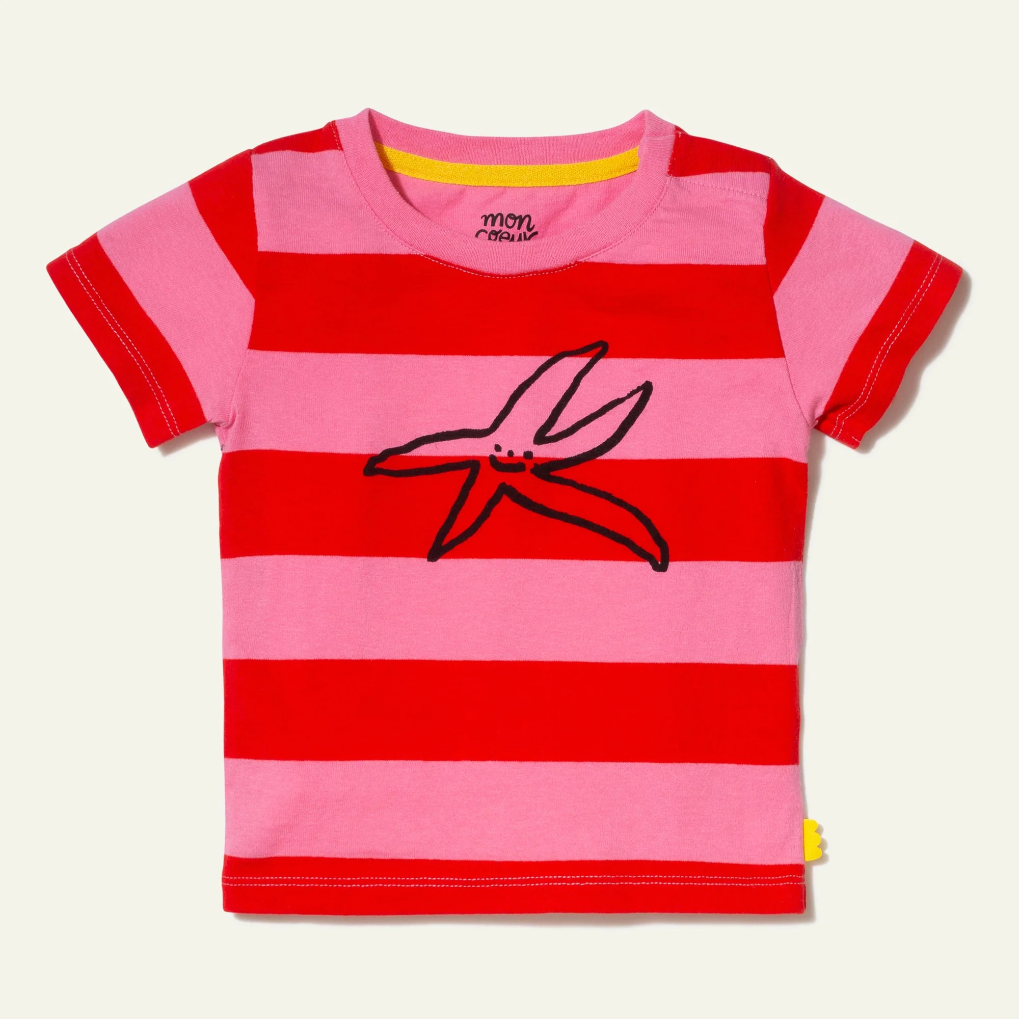 Mon Coeur Recycled Cotton Stripe Starfish Baby T-Shirt