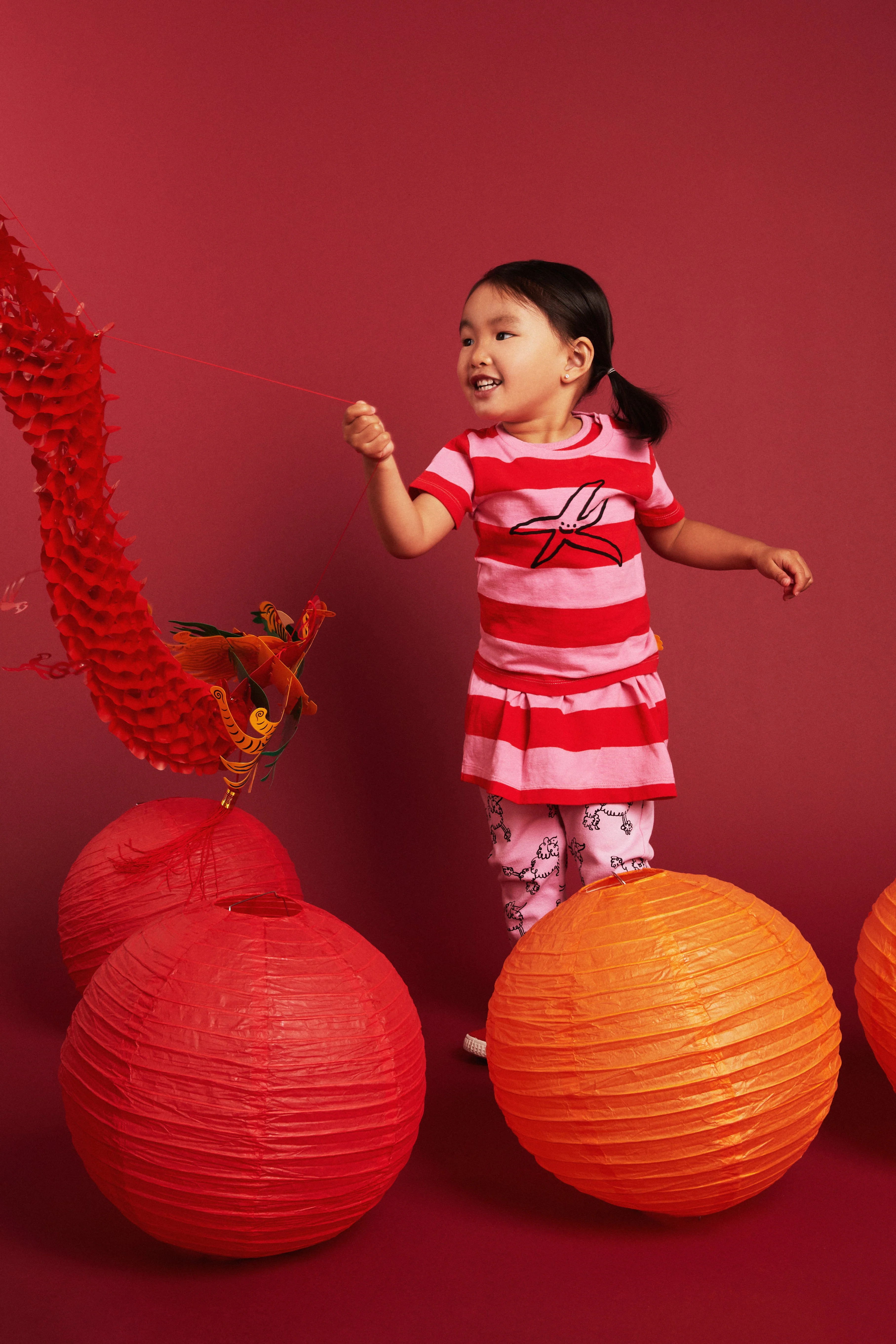 Mon Coeur Recycled Cotton Stripes Kid Tank Dress - Image 5