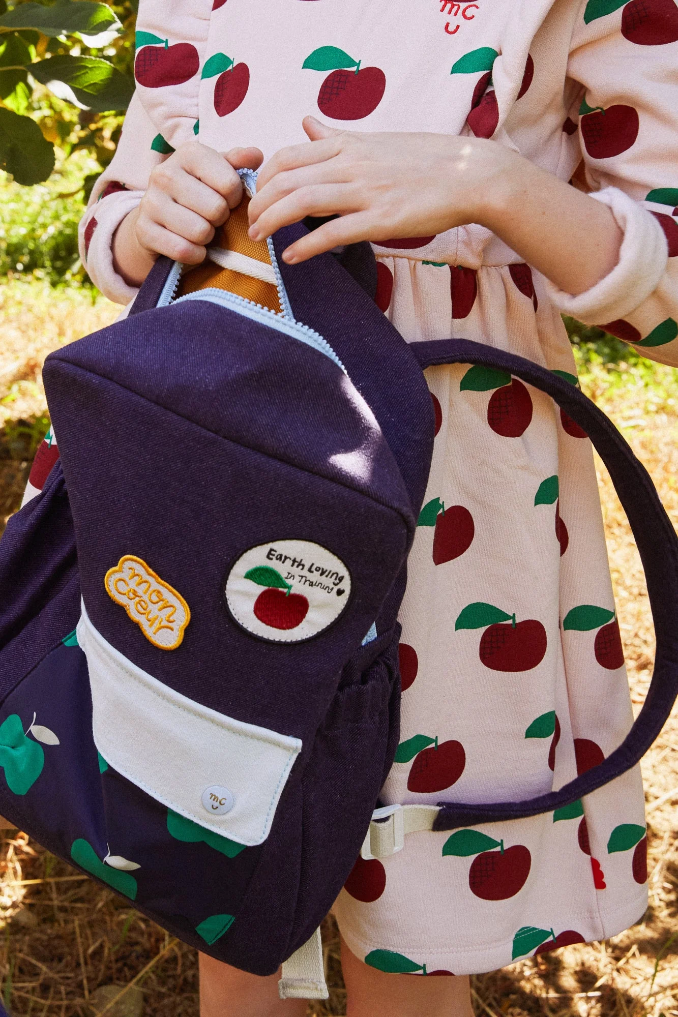 Mon Coeur Recycled Materials Apple Backpack - Image 5