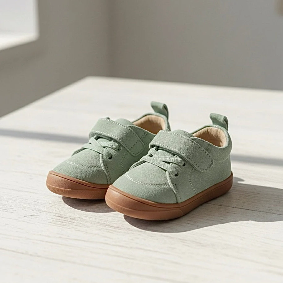 Ozznek Shoes  Moss Suede Sneakers – Everyday Barefoot Sneakers for Toddlers & Kids - Image 2