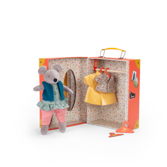Moulin Roty Nini Little Wardrobe Suitcase - The Big Family - Image 2