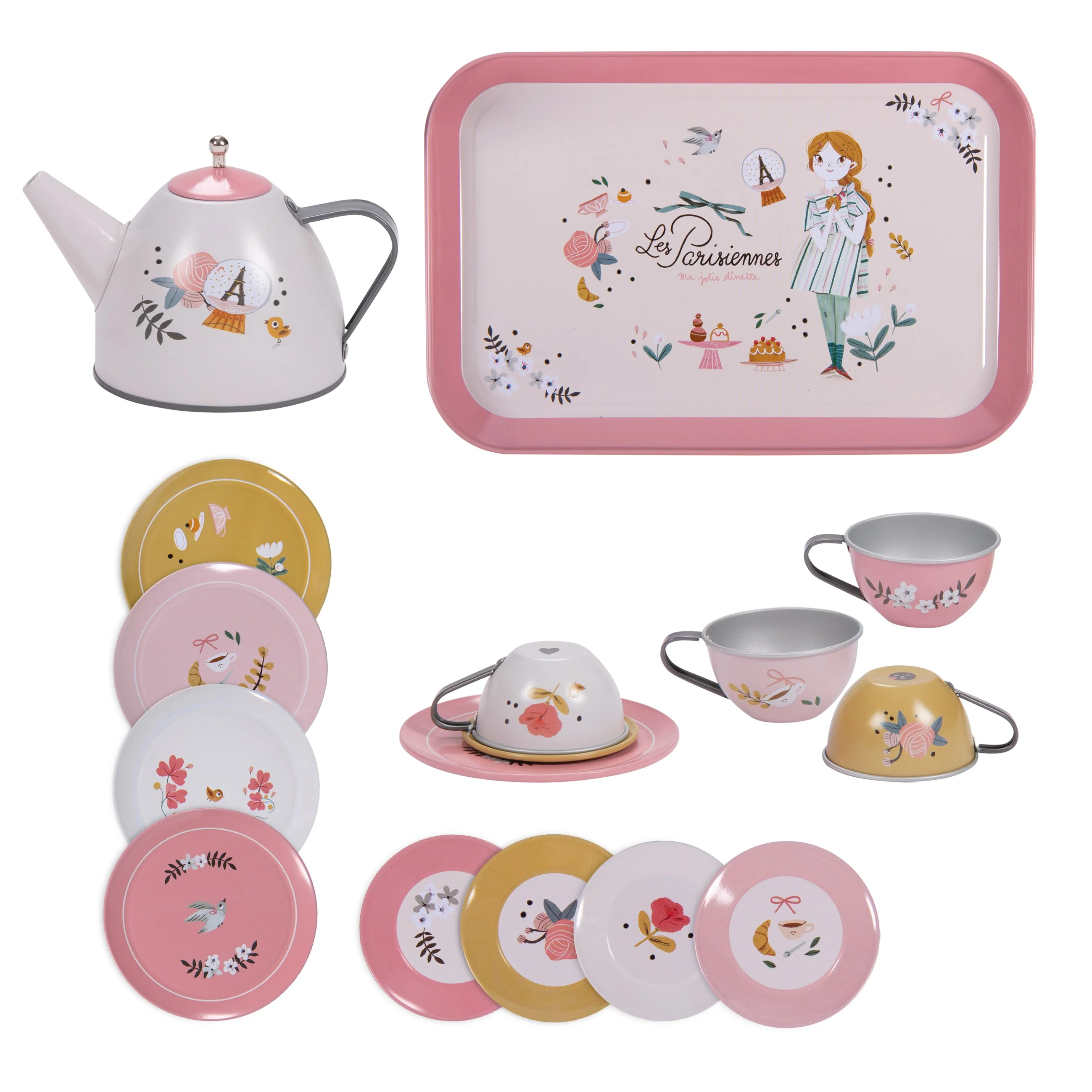 Moulin Roty Suitcase - New Tea Party Metal Set The Parisiennes - Image 3