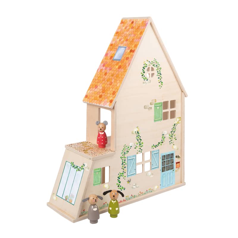 Moulin Roty Wooden Playhouse The Big Family - Image 2