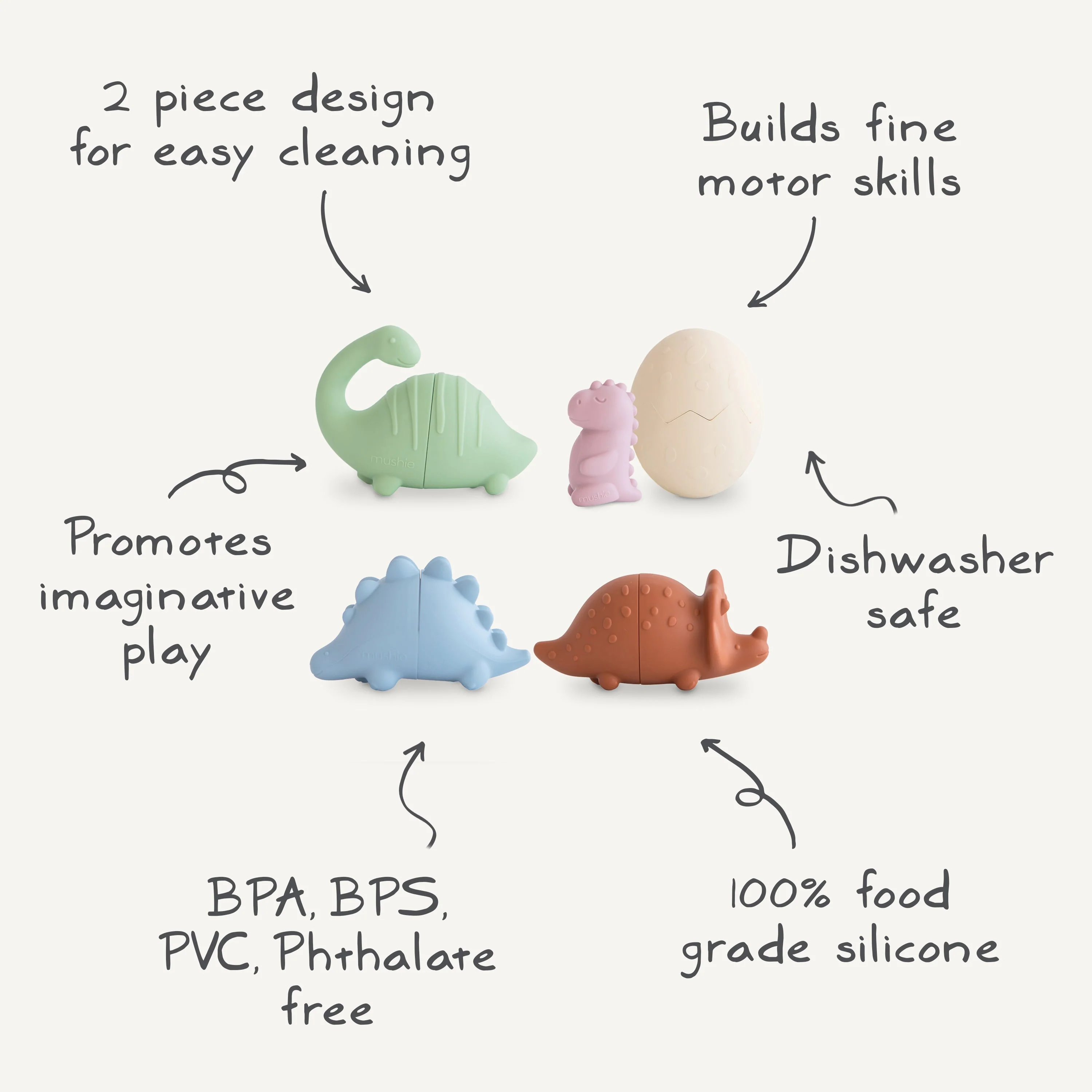 Mushie Mold Free Bath Play Set - Image 12
