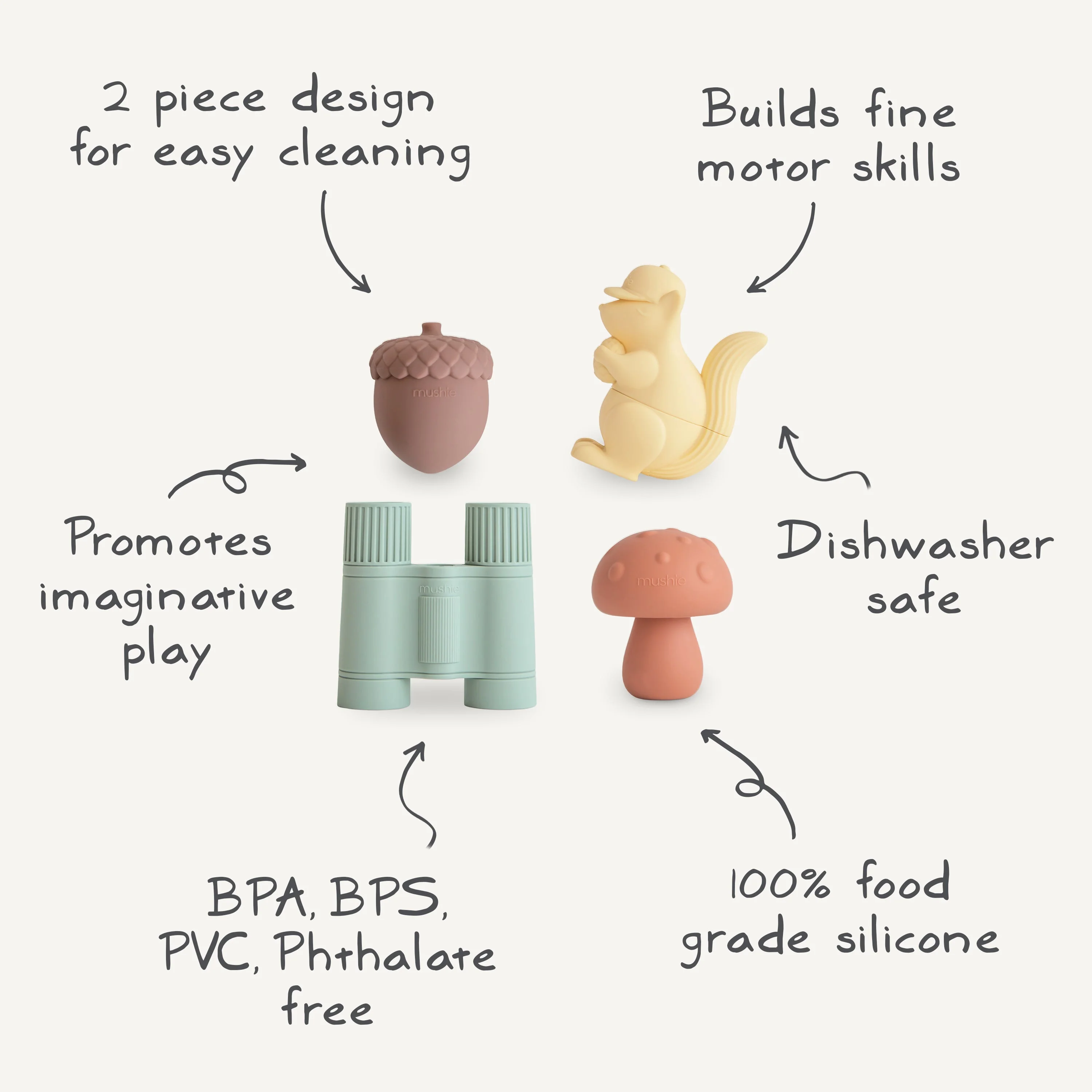 Mushie Mold Free Bath Play Set - Image 13