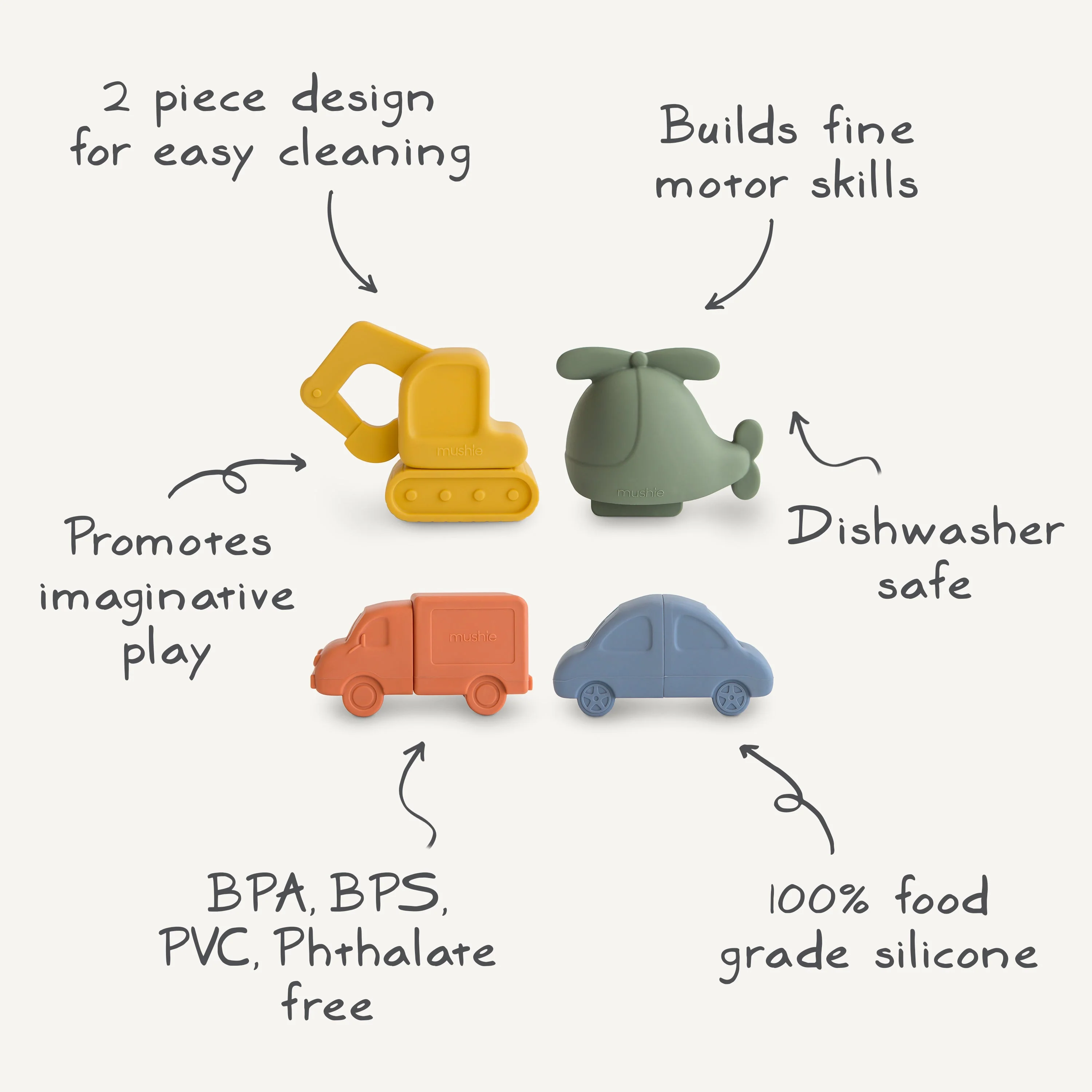 Mushie Mold Free Bath Play Set - Image 6