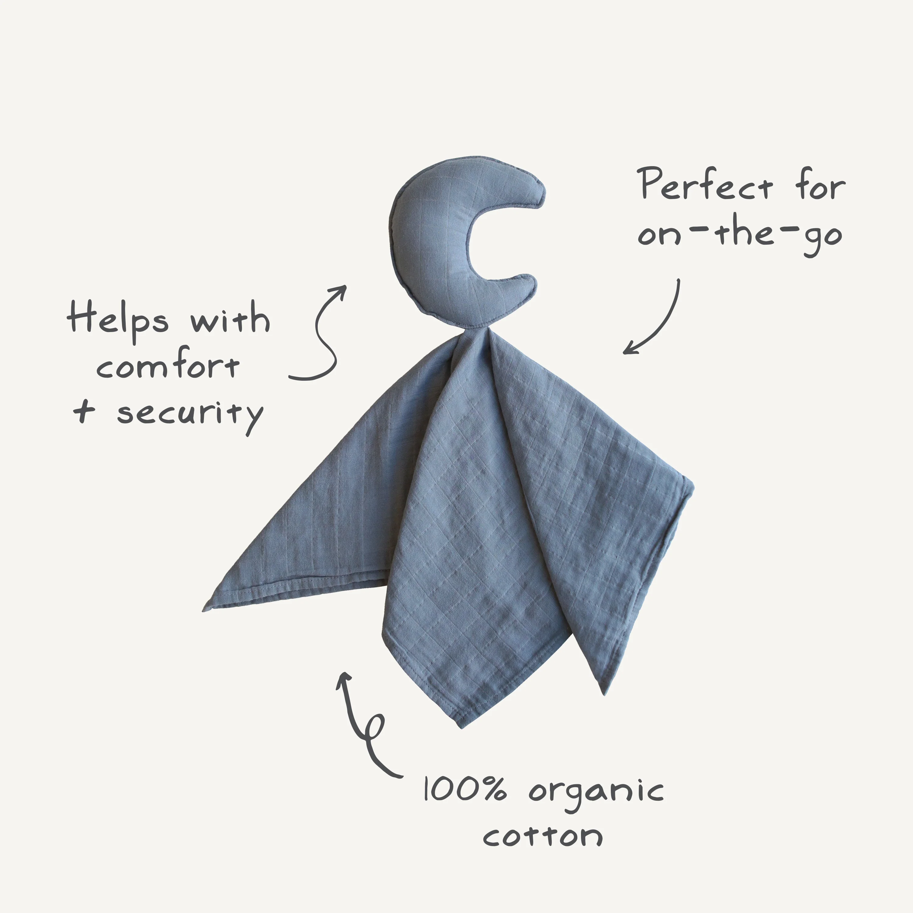 Mushie Moon Lovey Blanket - Image 4