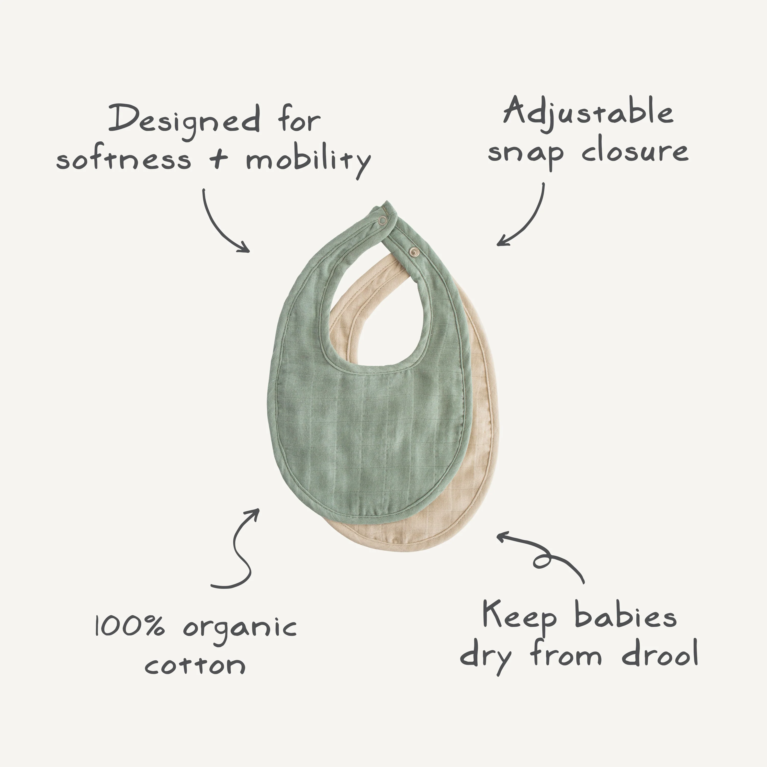 Mushie Muslin Bib - Image 7