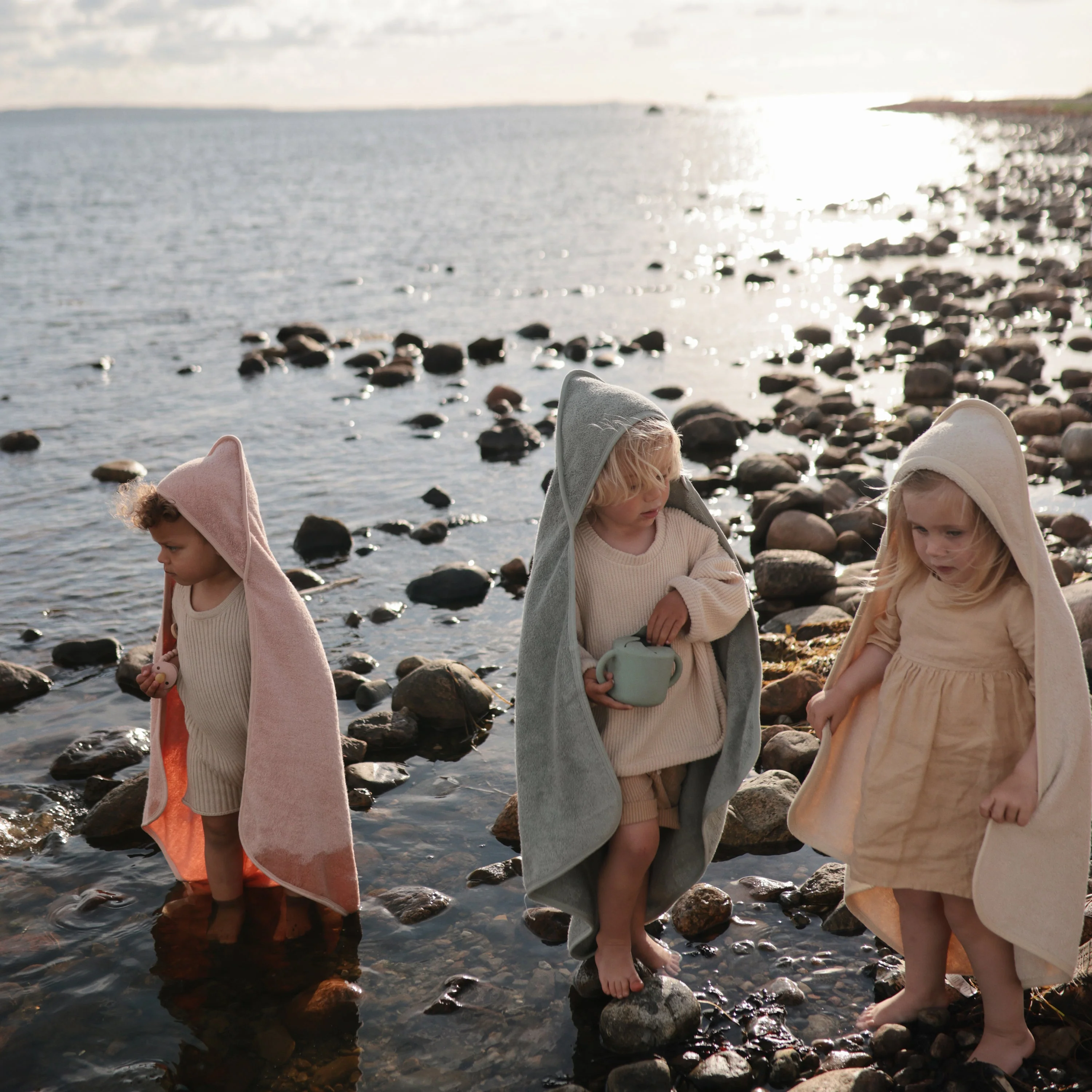 Mushie Organic Cotton Baby Hooded Towel - Image 35