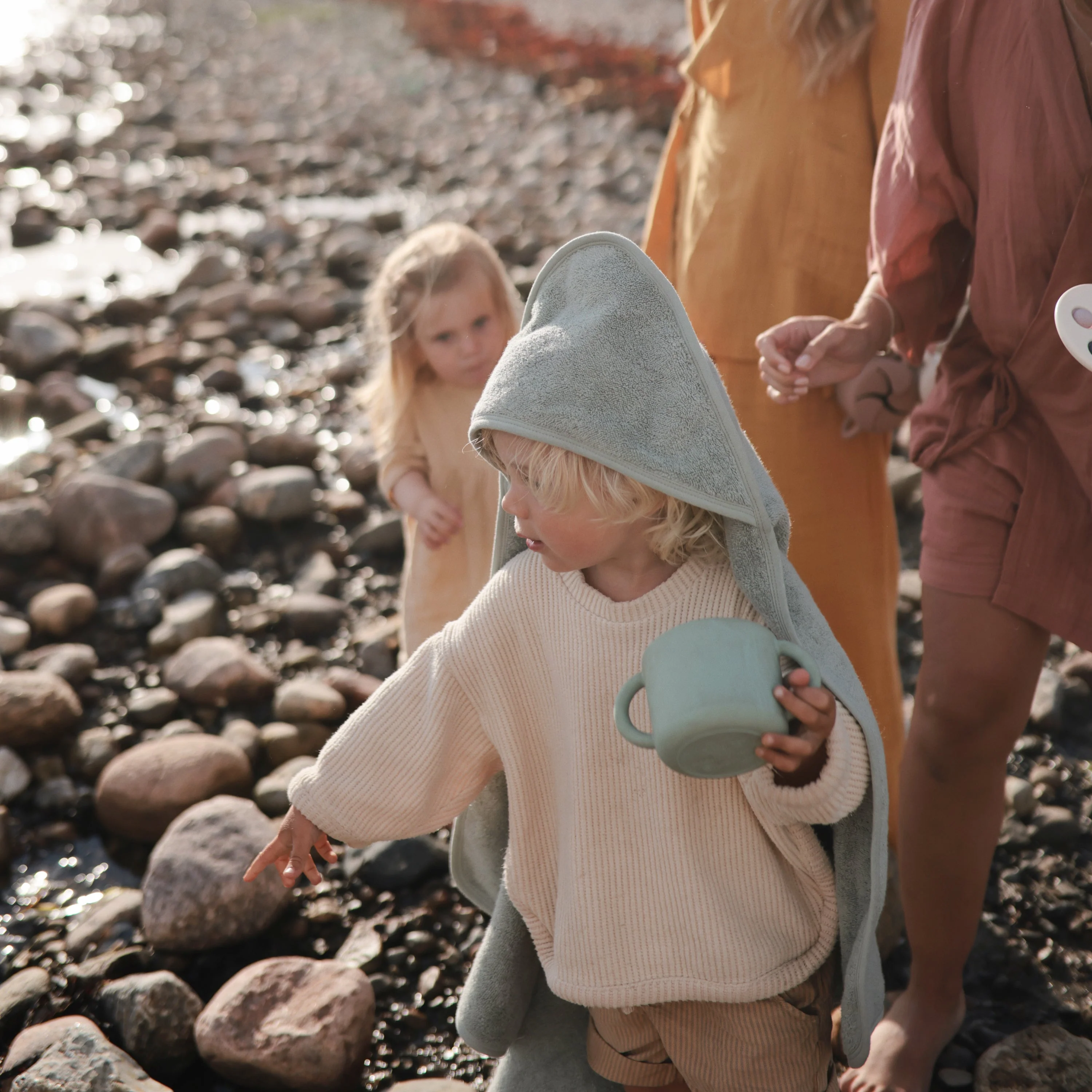 Mushie Organic Cotton Baby Hooded Towel - Image 36