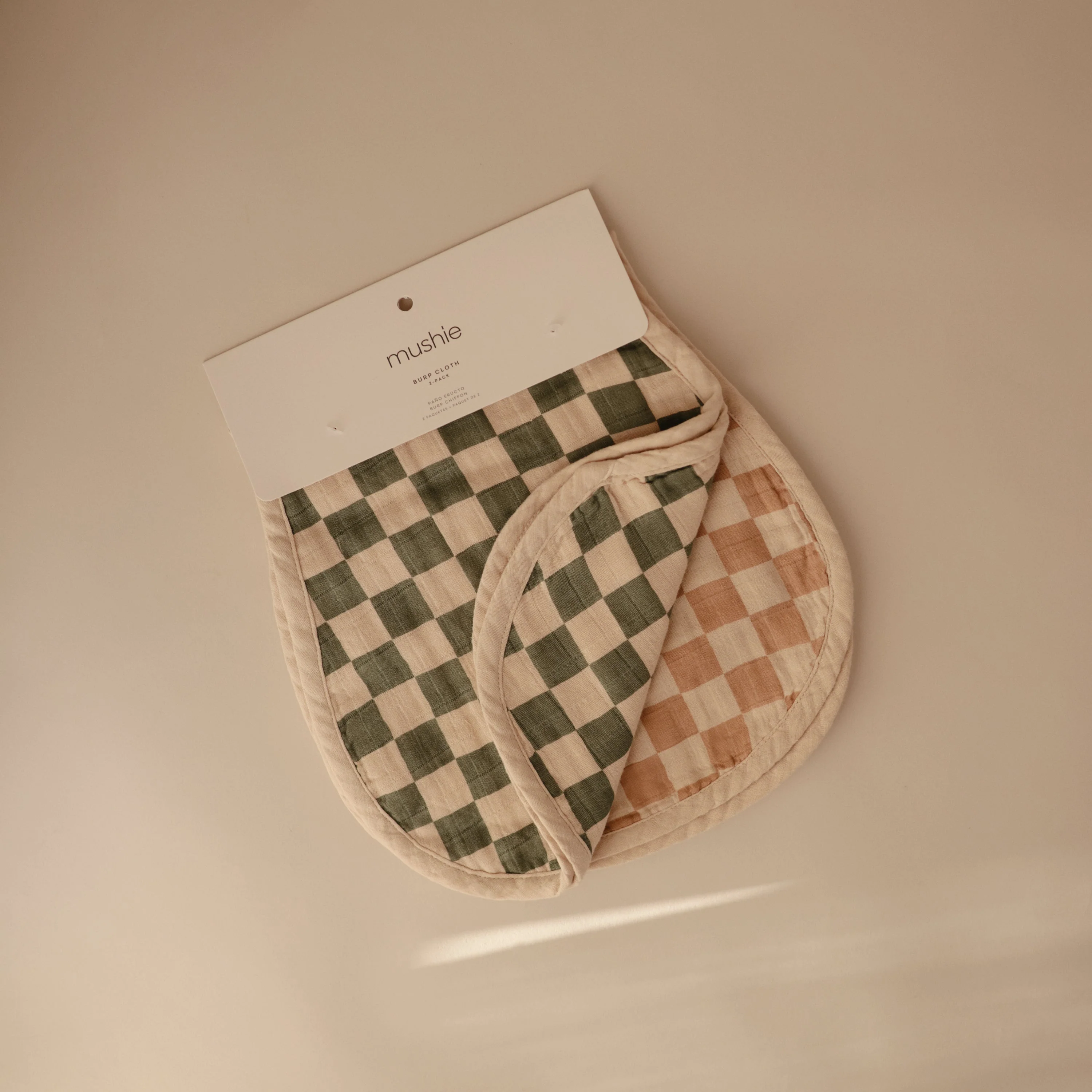 Mushie Organic Cotton Muslin Burp Cloth 2-Pack - Image 47