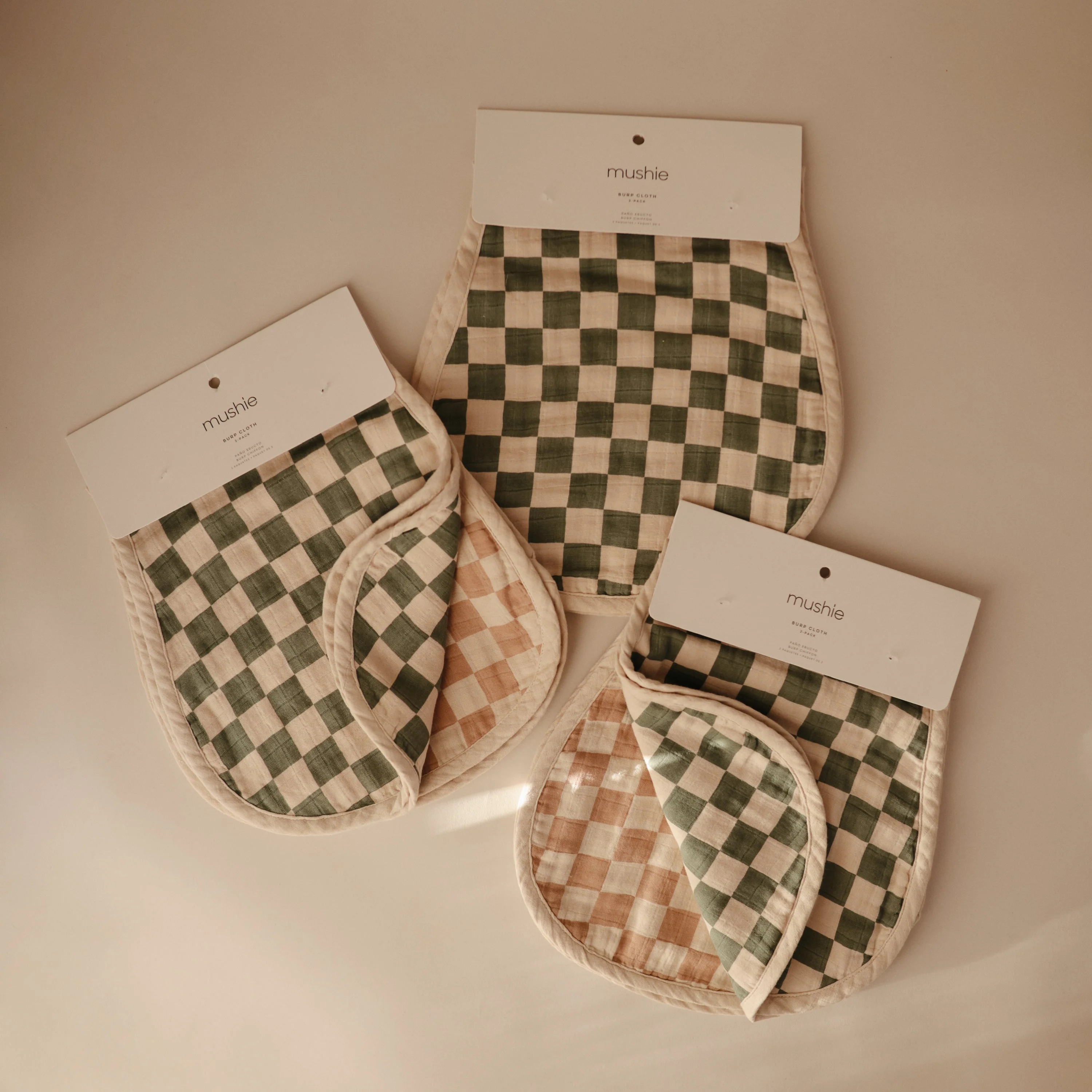 Mushie Organic Cotton Muslin Burp Cloth 2-Pack - Image 48