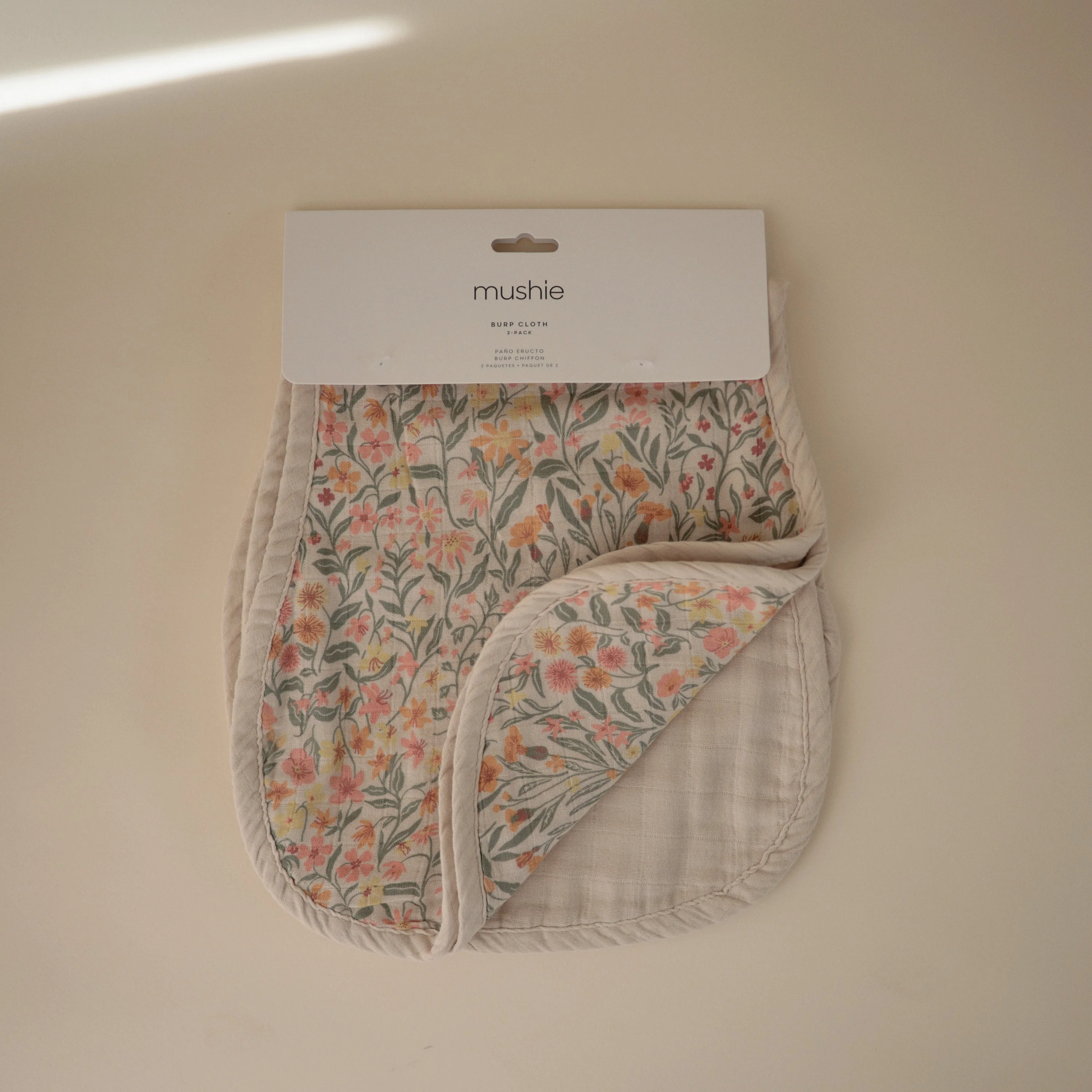 Mushie Organic Cotton Muslin Burp Cloth 2-Pack - Image 50