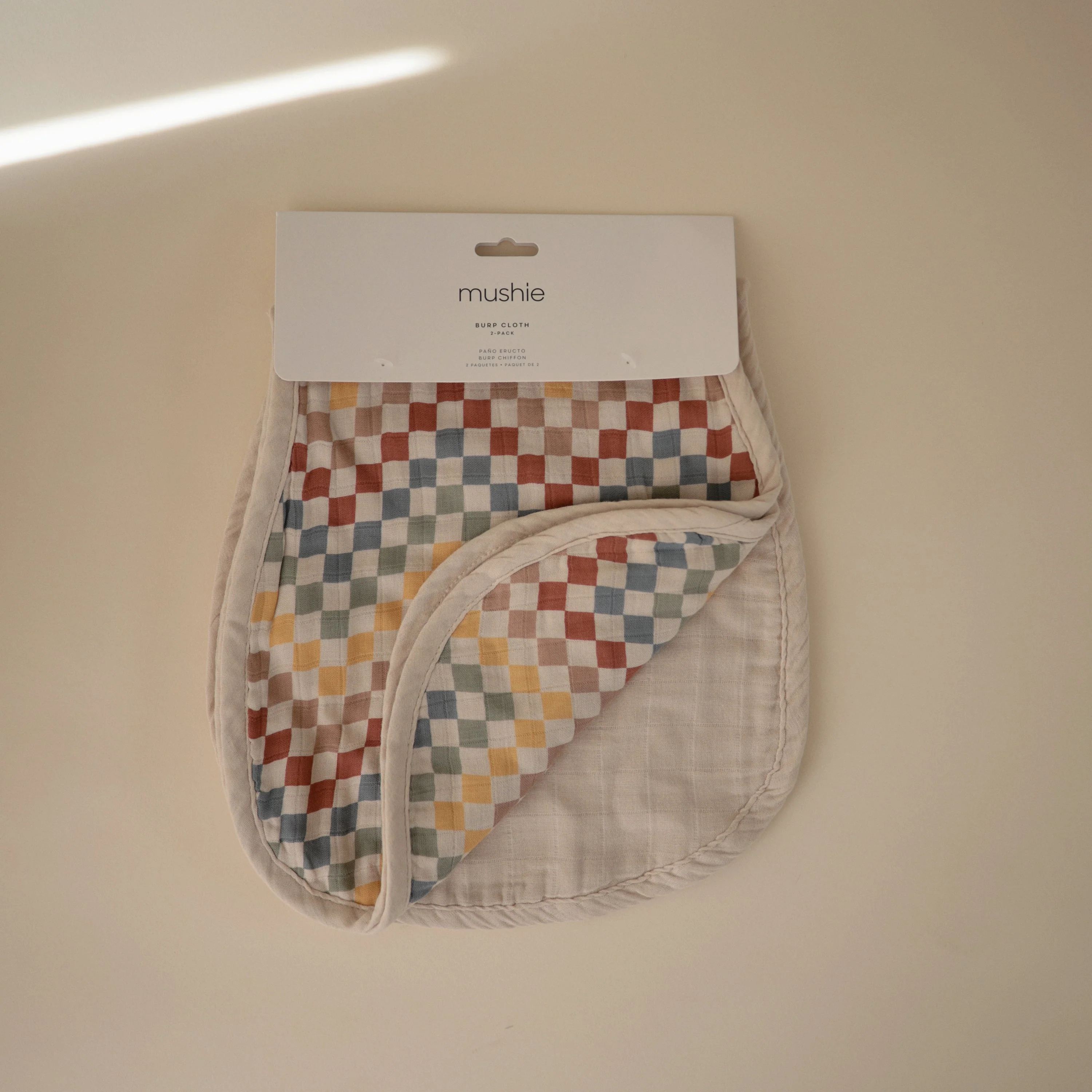 Mushie Organic Cotton Muslin Burp Cloth 2-Pack - Image 52