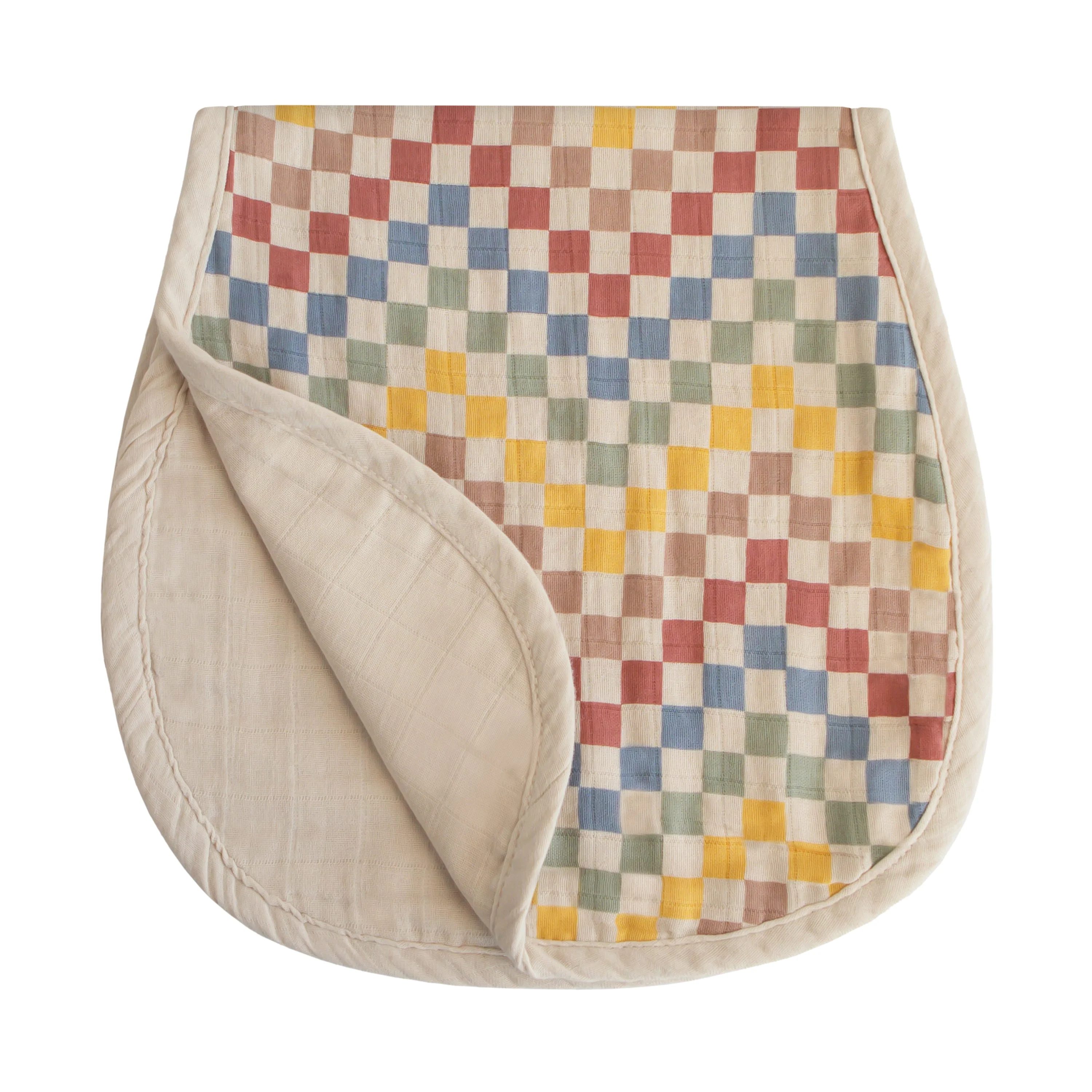 Mushie Organic Cotton Muslin Burp Cloth 2-Pack - Image 7