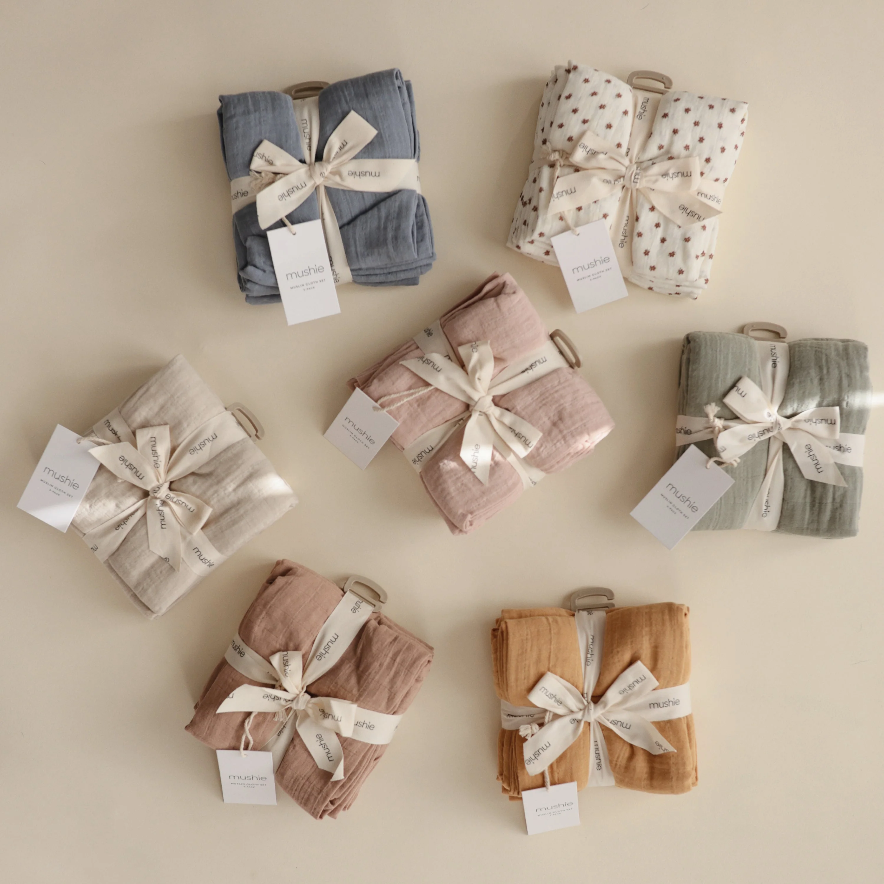 Mushie Organic Cotton Muslin Cloths 3-Pack - Image 28