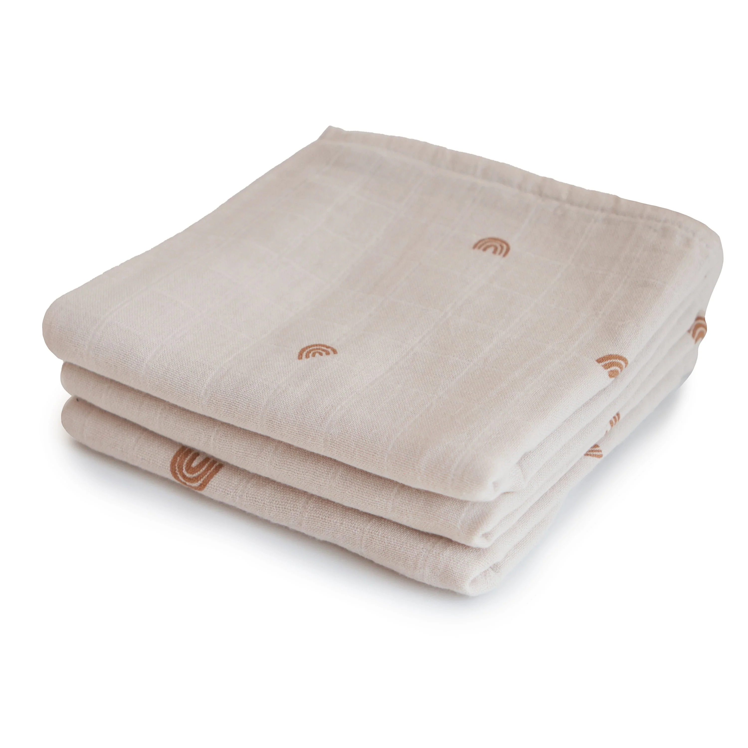 Mushie Organic Cotton Muslin Cloths 3-Pack - Image 3