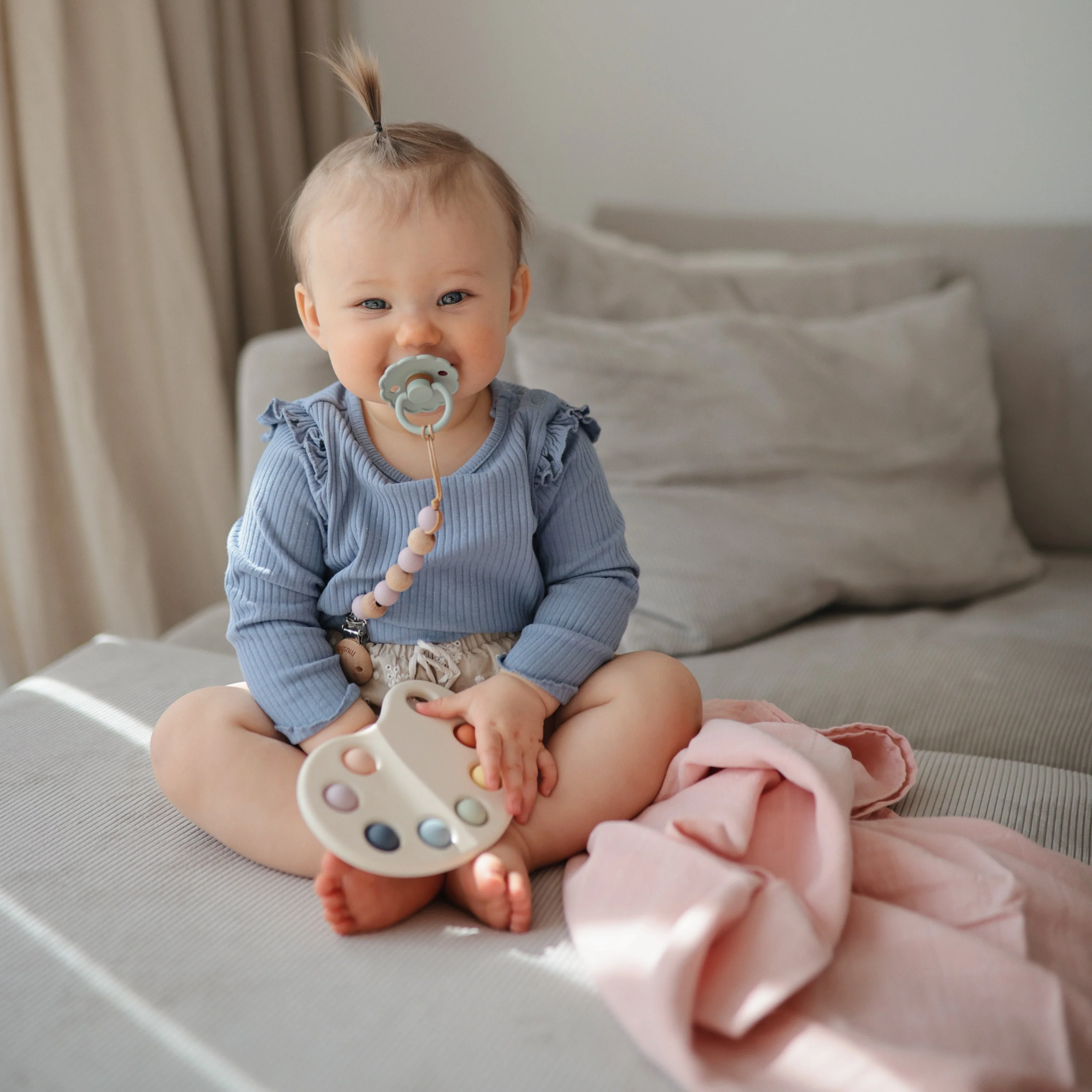 Mushie Organic Cotton Muslin Cloths 3-Pack - Image 35