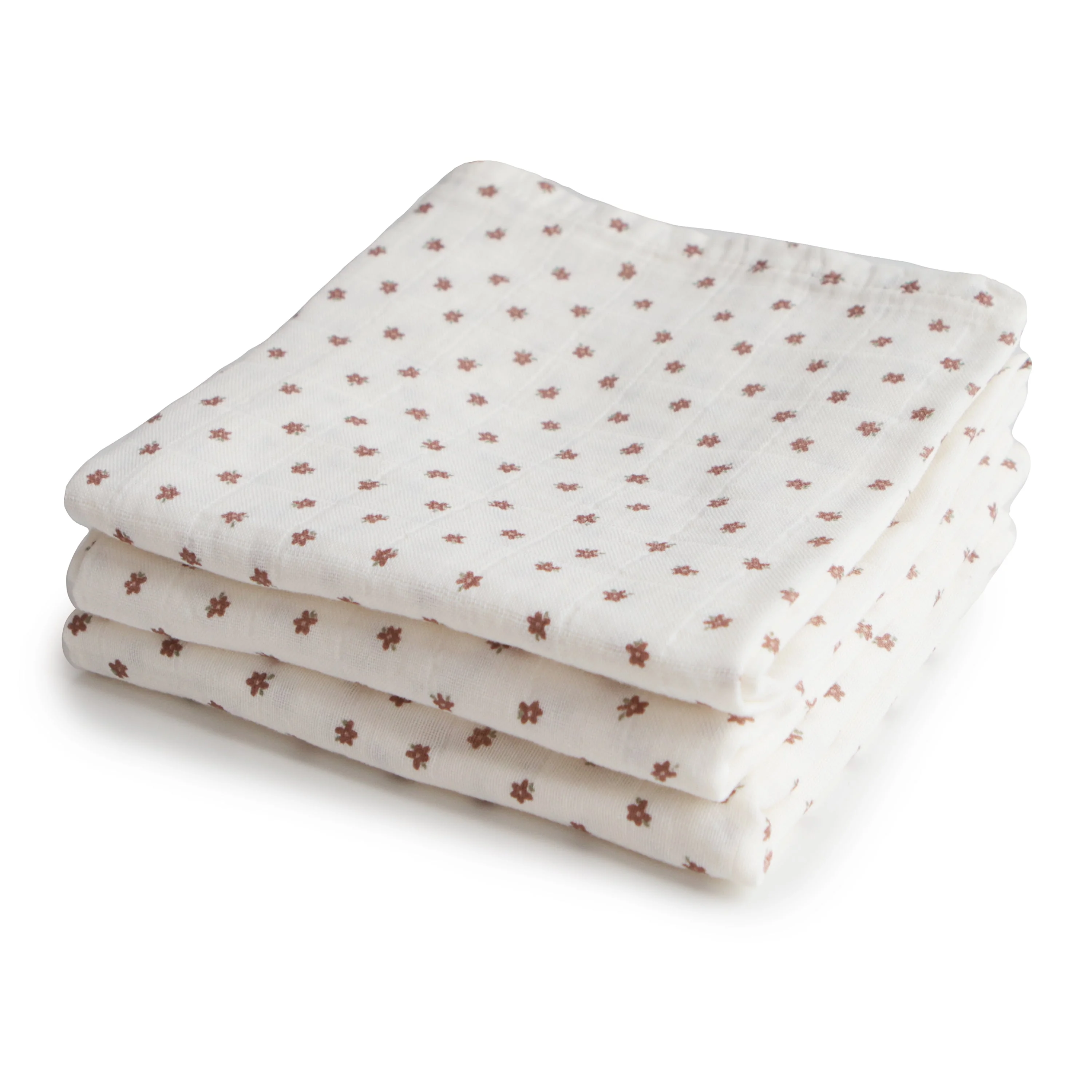 Mushie Organic Cotton Muslin Cloths 3-Pack - Image 4