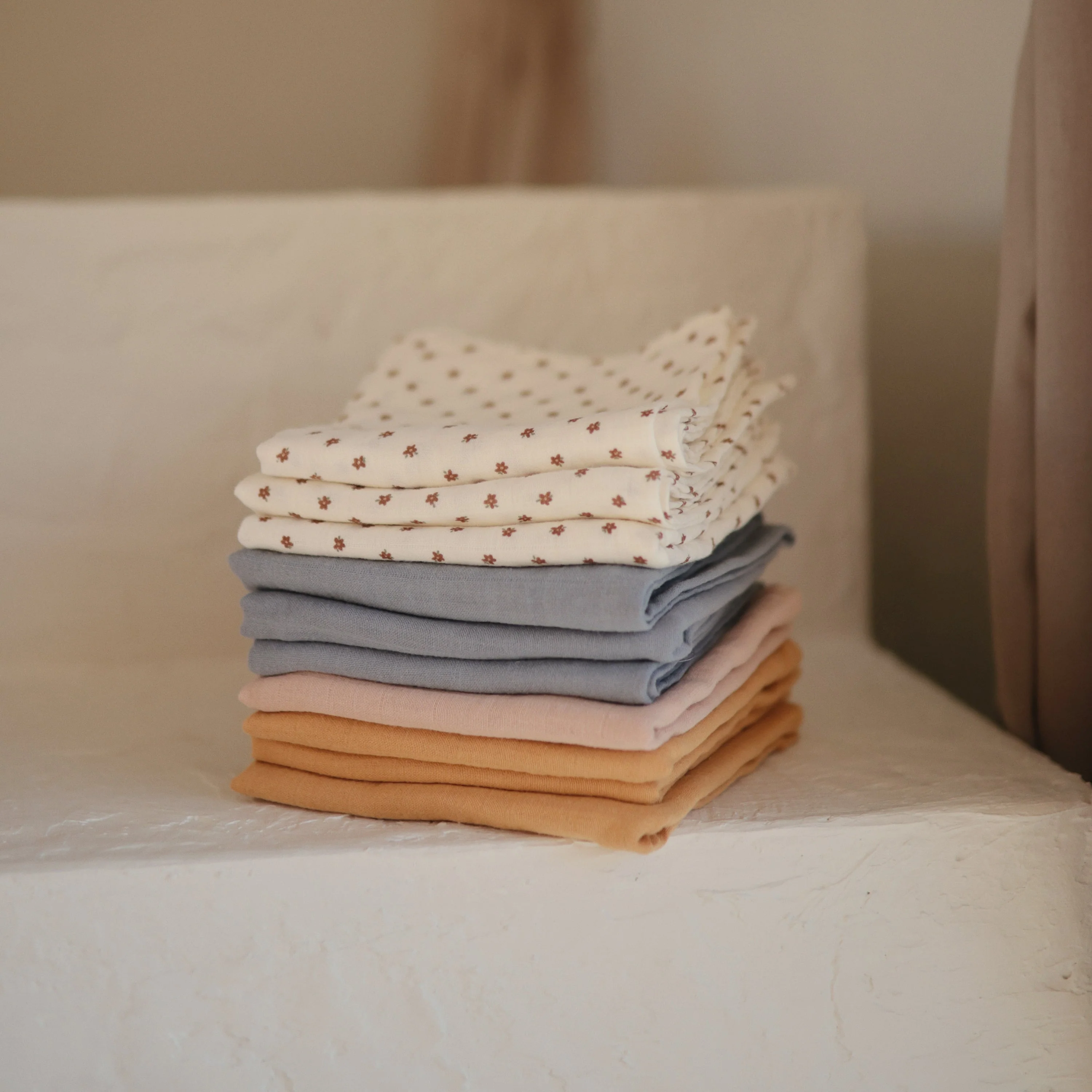 Mushie Organic Cotton Muslin Cloths 3-Pack - Image 42