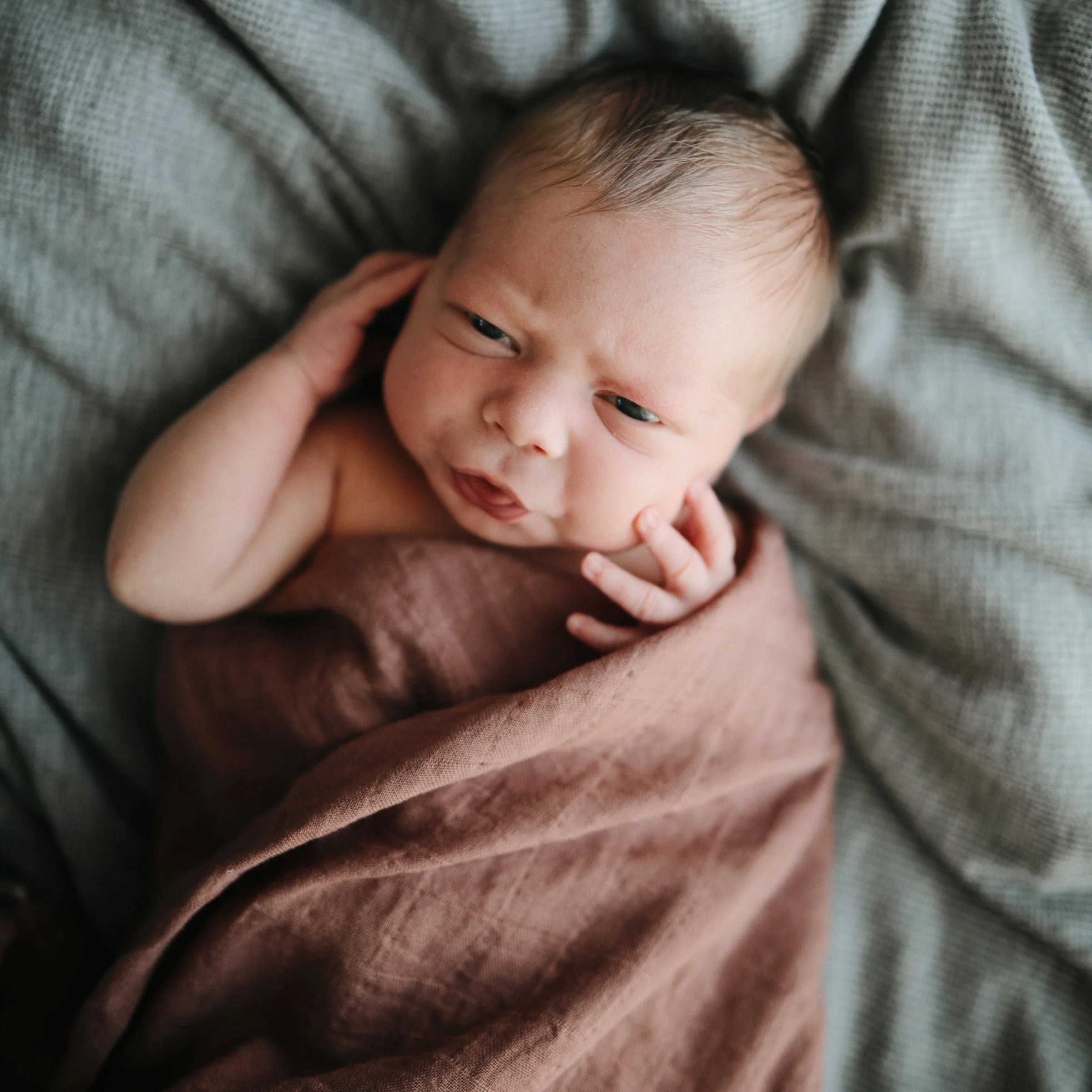 Mushie Organic Cotton Muslin Swaddle Blanket - Image 131