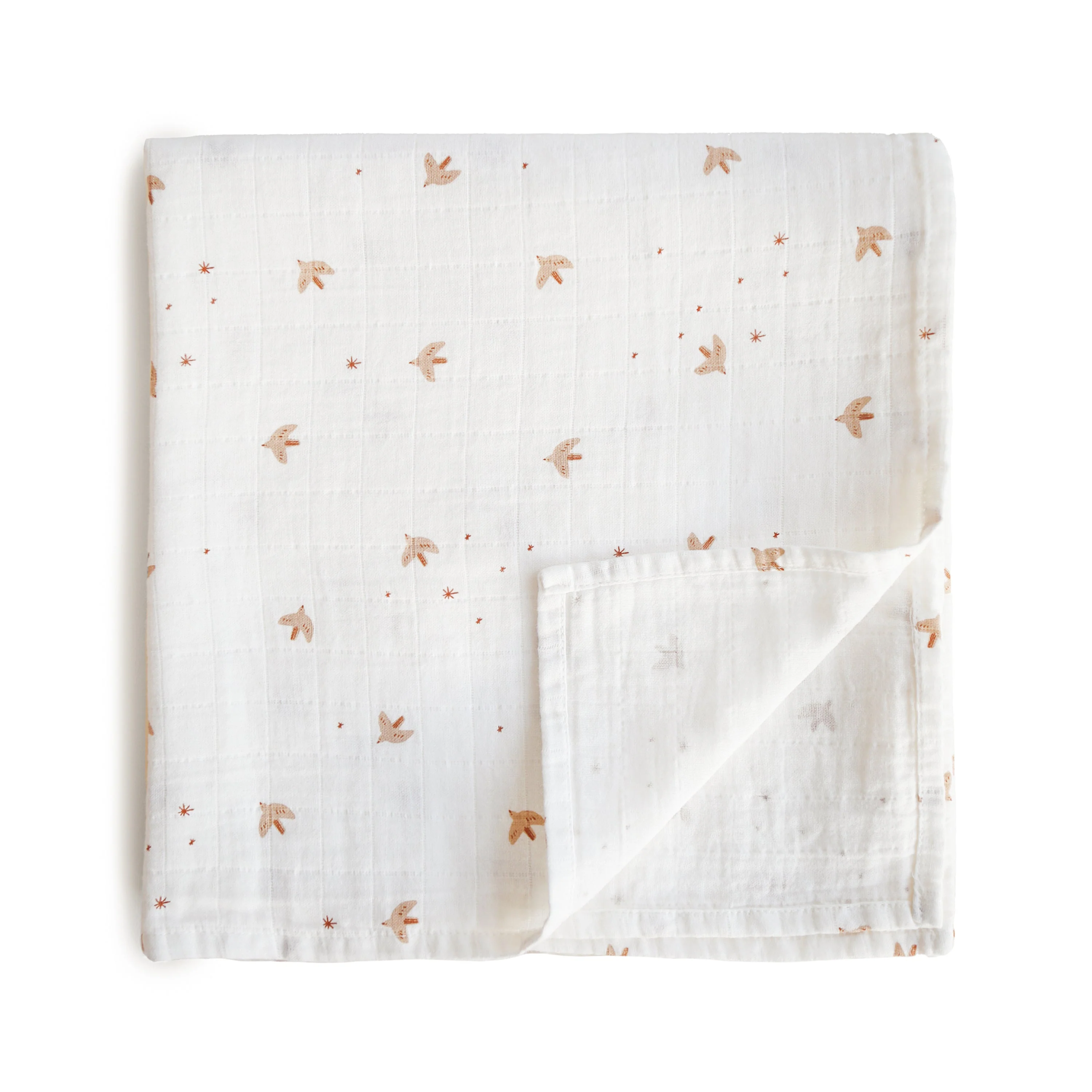 Mushie Organic Cotton Muslin Swaddle Blanket - Image 14