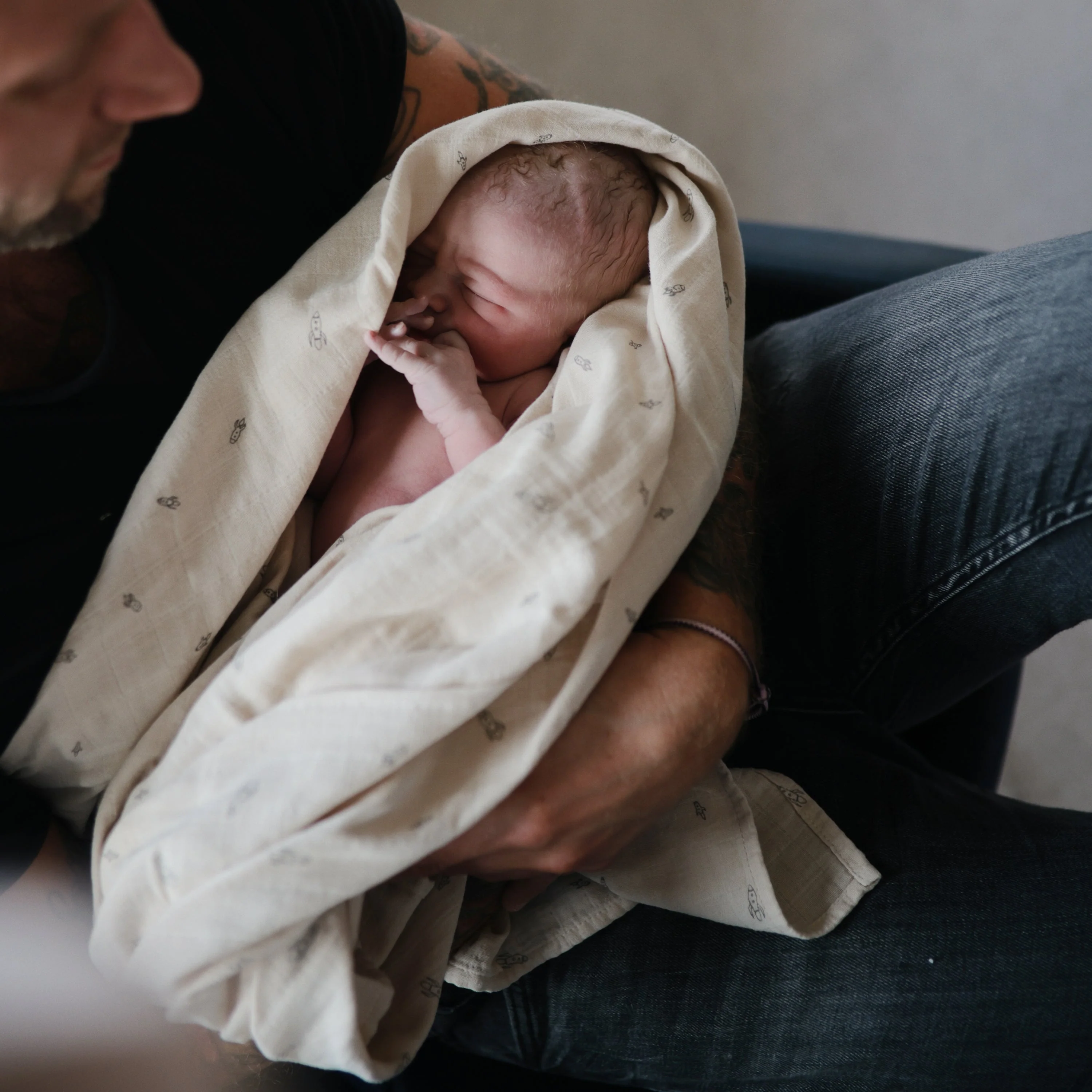 Mushie Organic Cotton Muslin Swaddle Blanket - Image 140